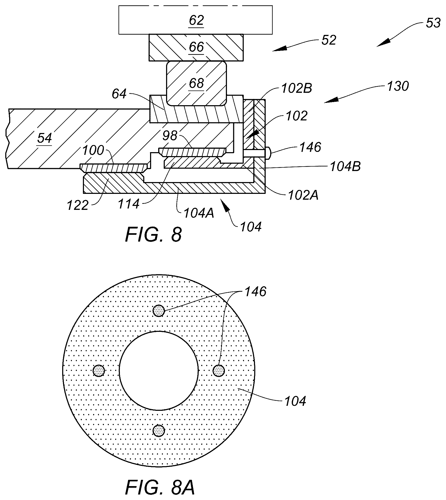 Patent US12480546 Figure 14 – Shaft bearing retainer assembly