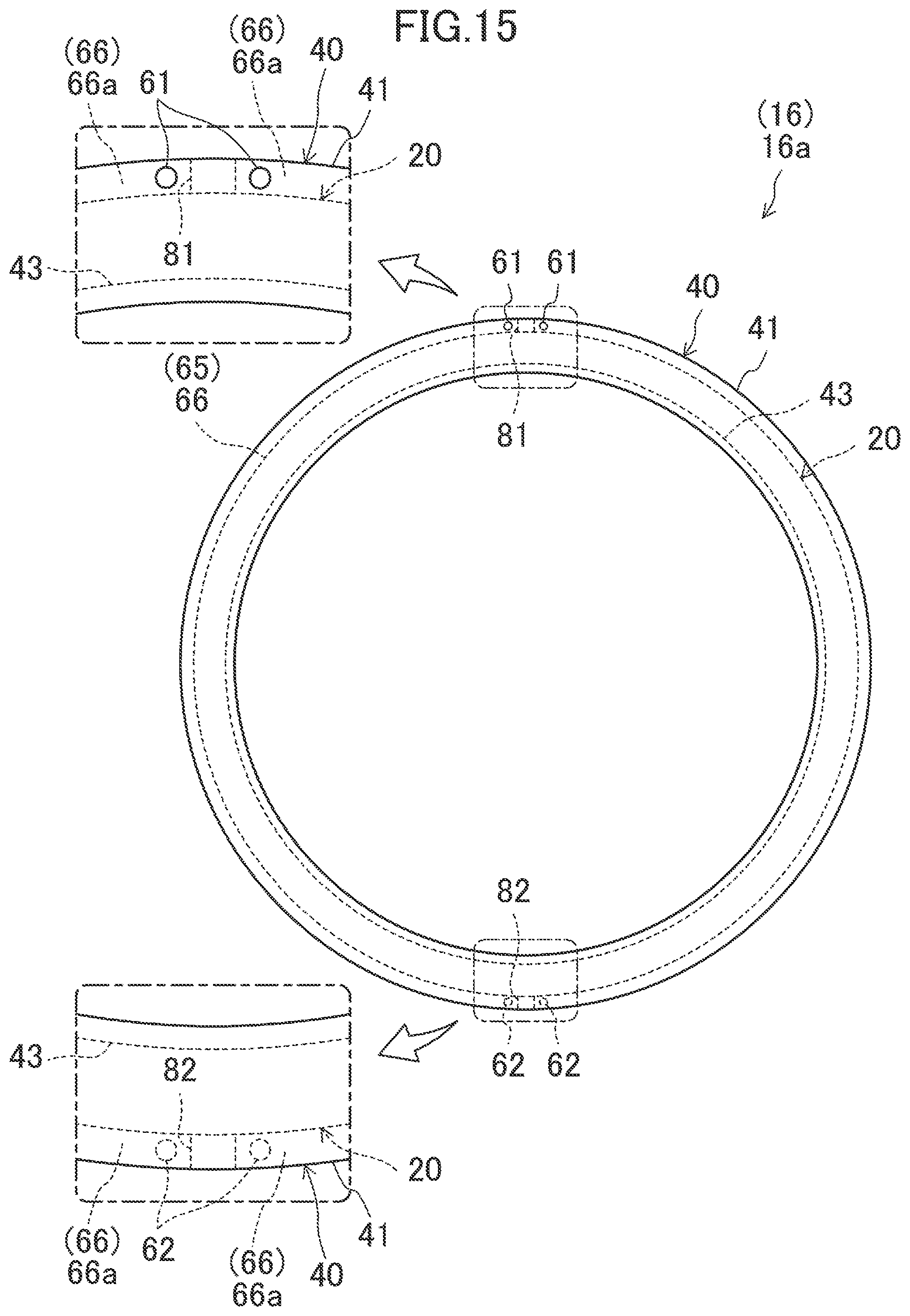 Patent US12480547 Figure 15 – Thrust magnetic bearing with cooling structure