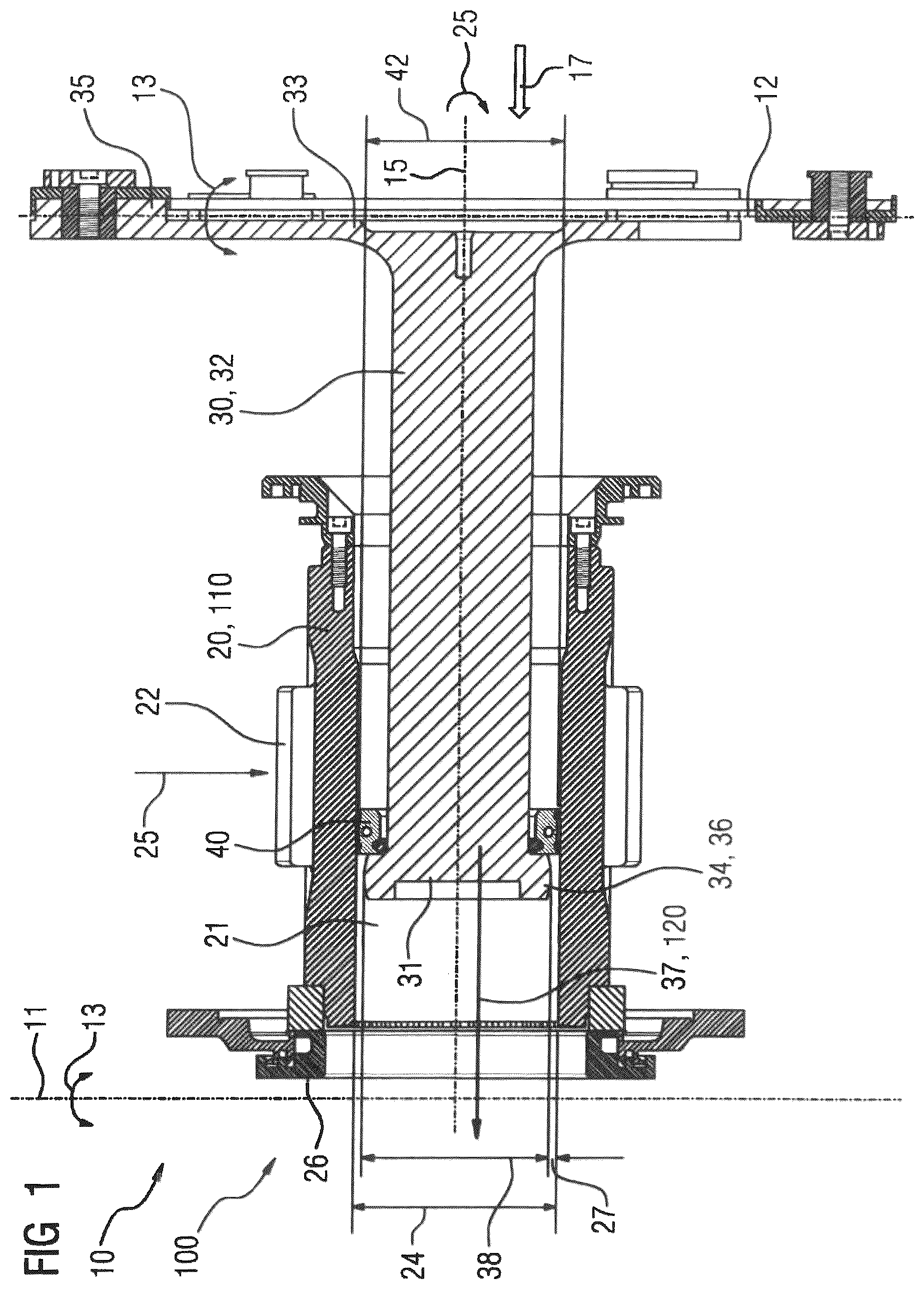 Patent US12480548 Figure 1 – Double-jointed coupling, bogie, rail vehicle, industrial application and computer program product