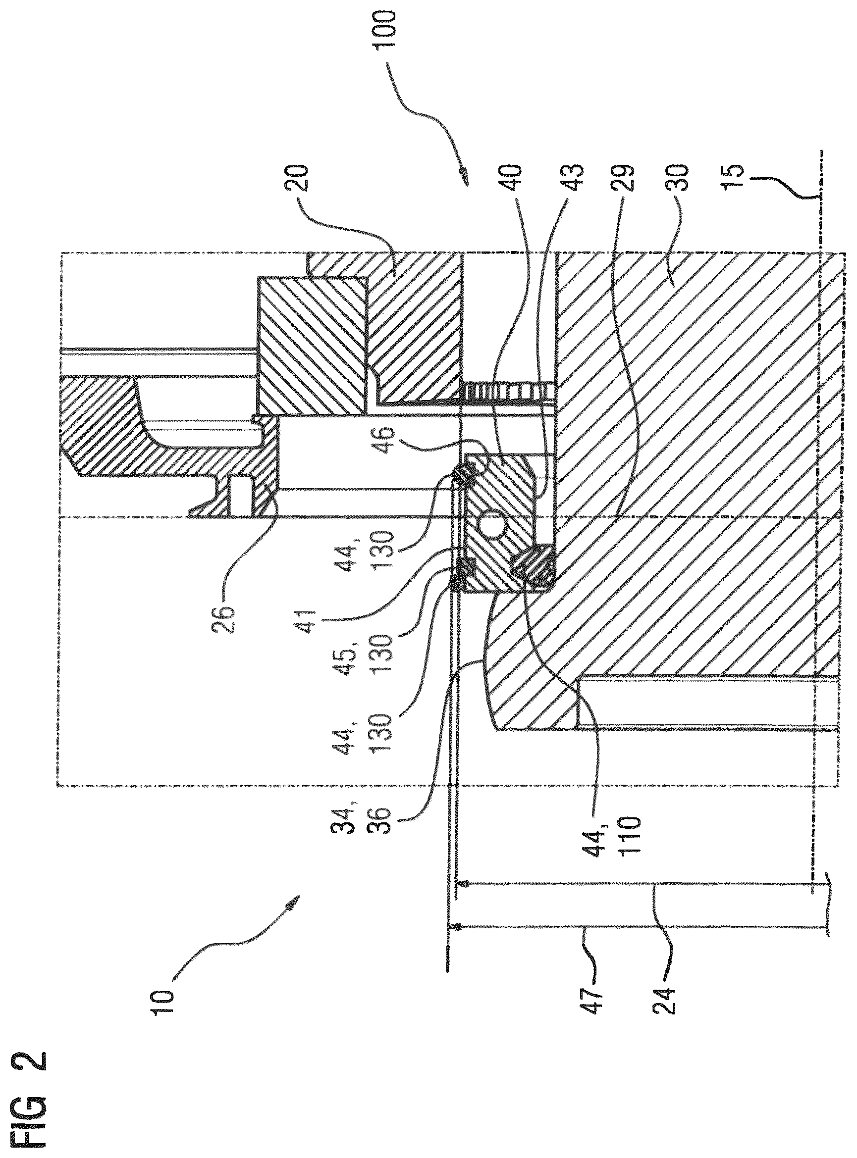 Patent US12480548 Figure 2 – Double-jointed coupling, bogie, rail vehicle, industrial application and computer program product