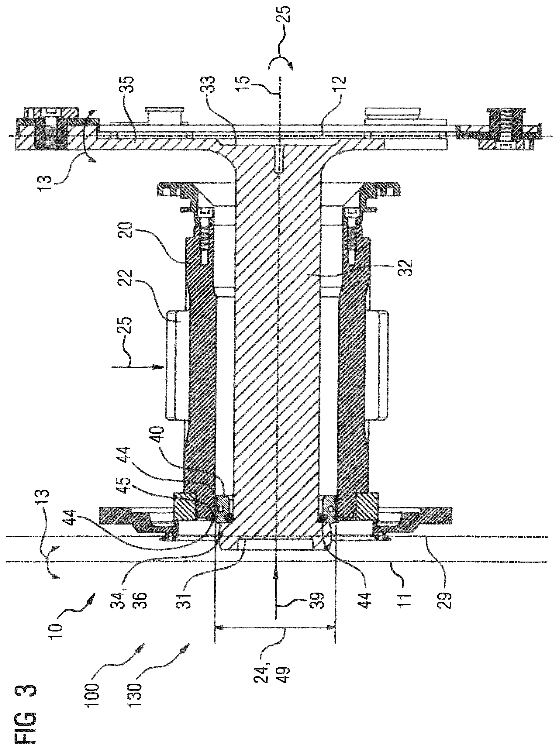 Patent US12480548 Figure 3 – Double-jointed coupling, bogie, rail vehicle, industrial application and computer program product