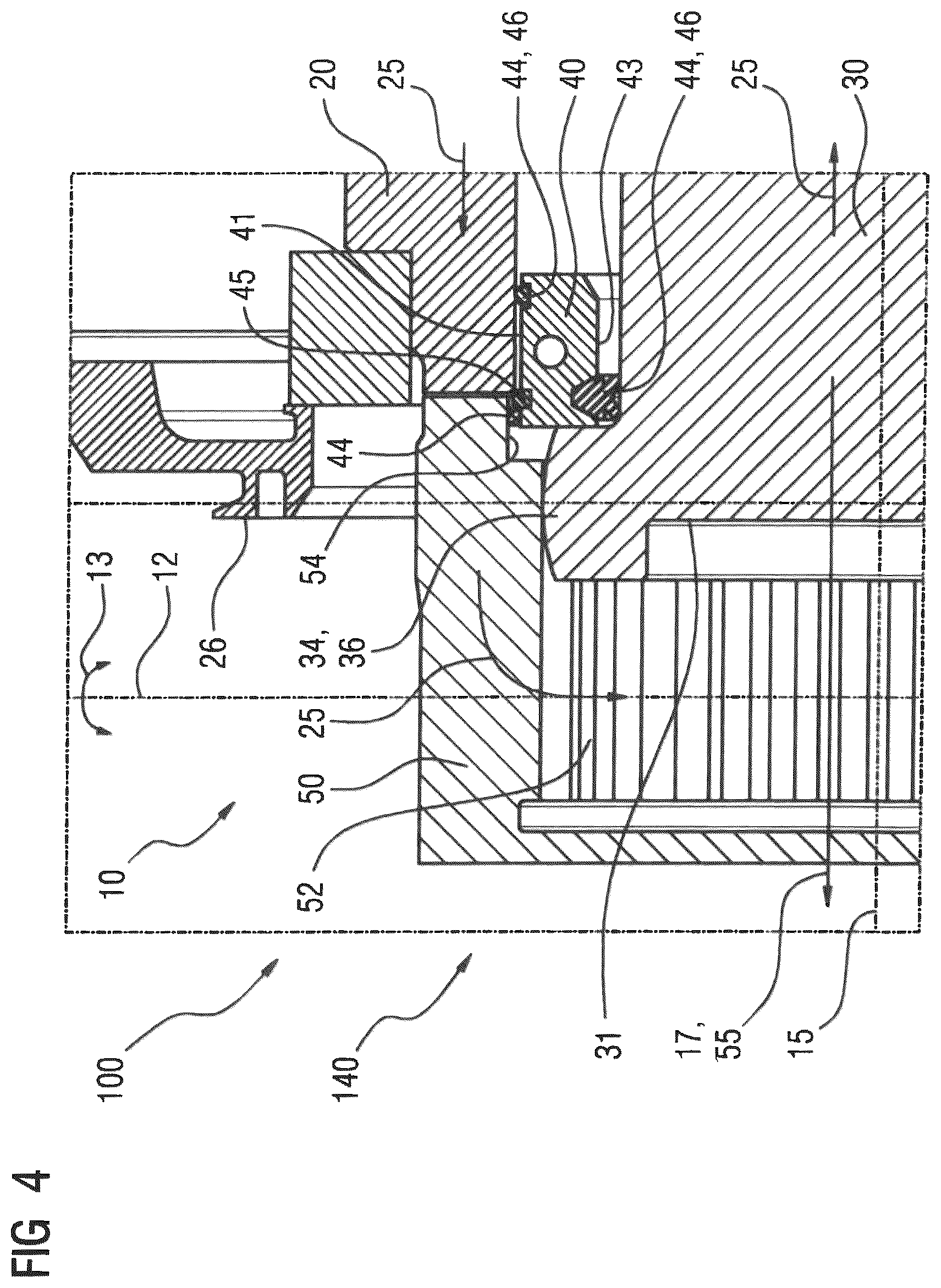 Patent US12480548 Figure 4 – Double-jointed coupling, bogie, rail vehicle, industrial application and computer program product