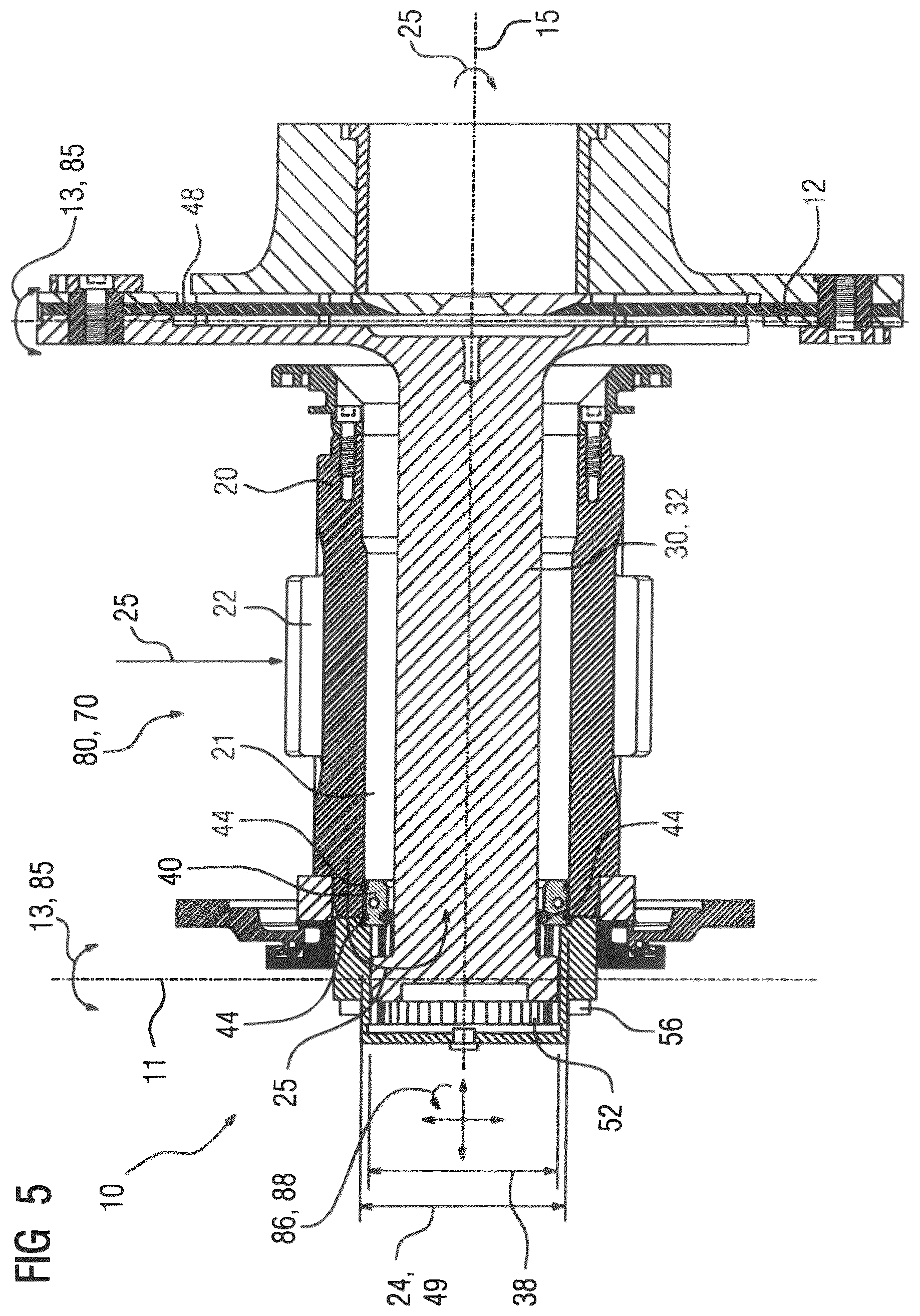 Patent US12480548 Figure 5 – Double-jointed coupling, bogie, rail vehicle, industrial application and computer program product