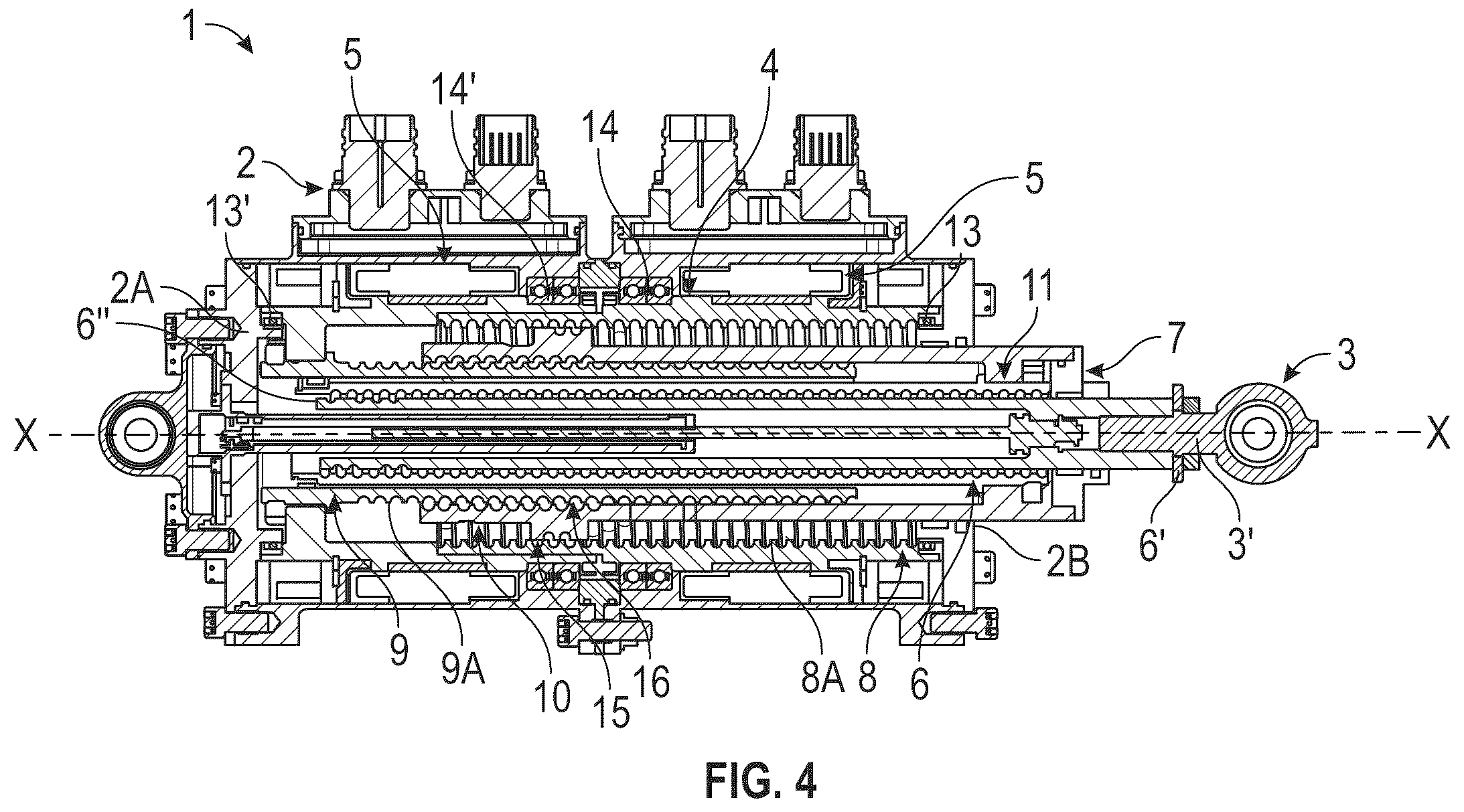 Patent US12480549 Figure 4 – Linear electromechanical actuator
