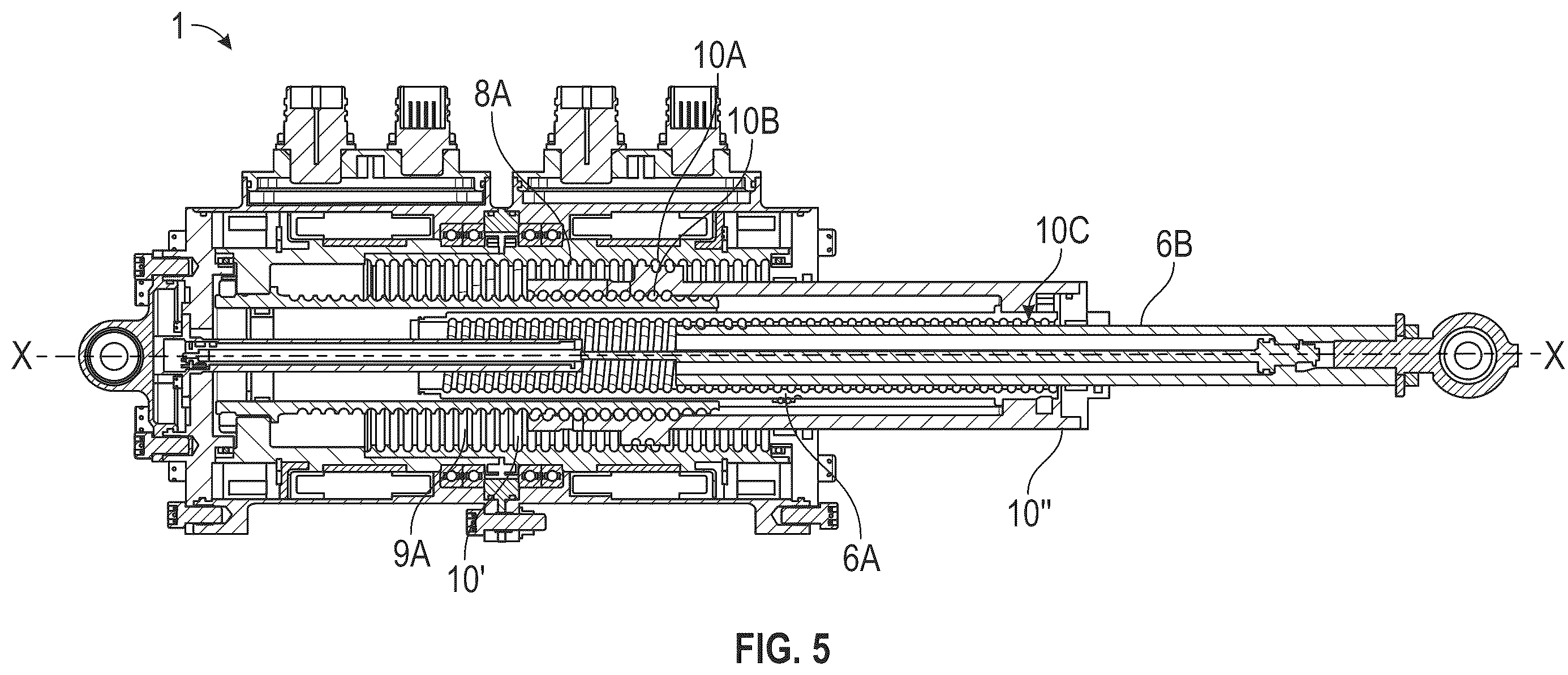 Patent US12480549 Figure 5 – Linear electromechanical actuator