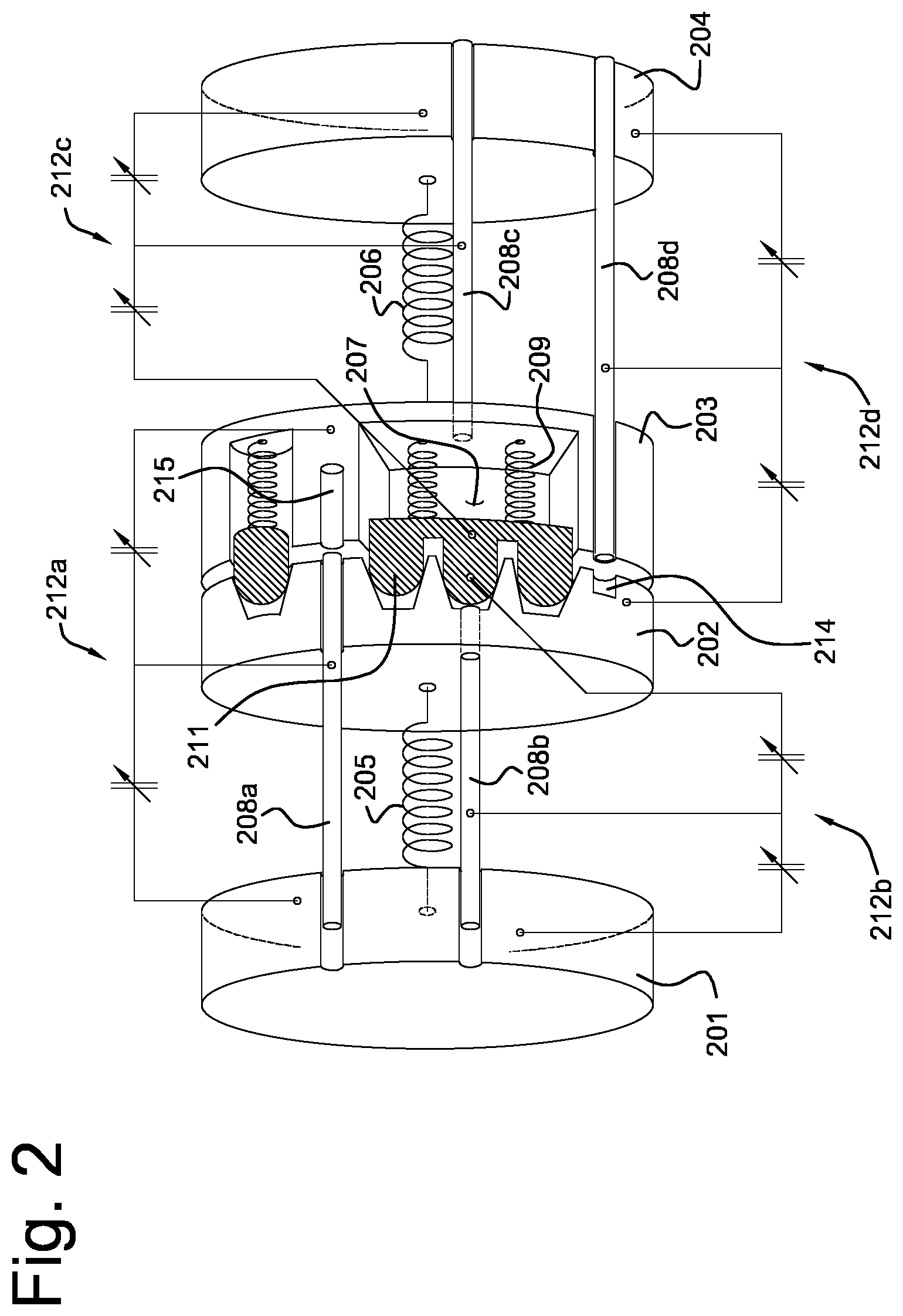 Patent US12480550 Figure 2 – Overload clutch with joint torque and disengagement sensing