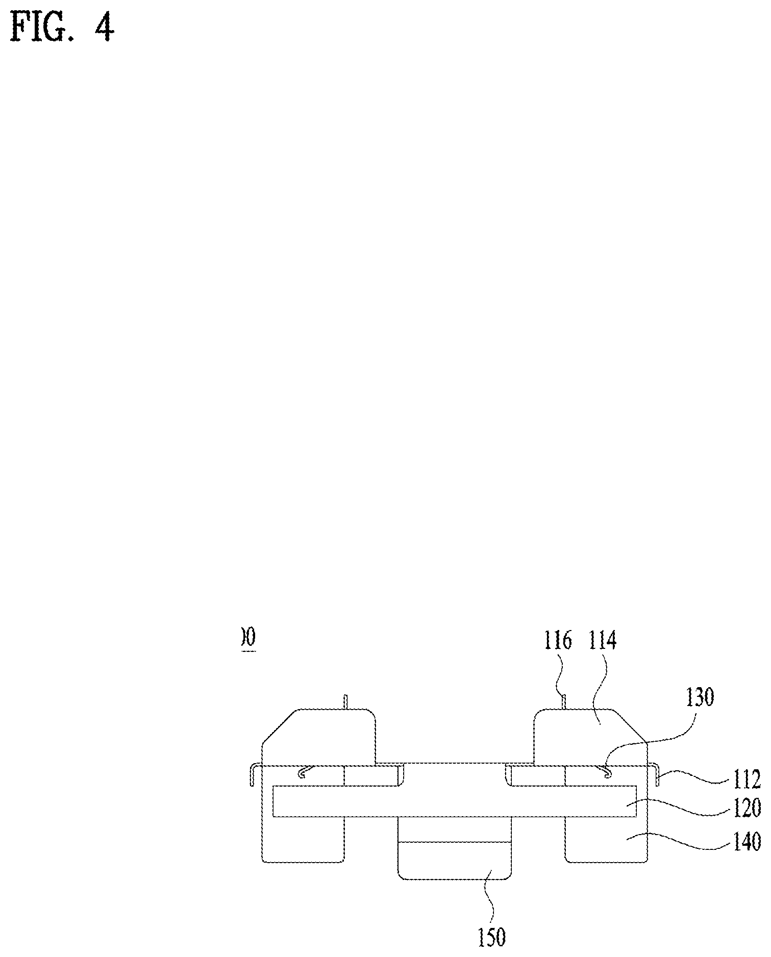 Patent US12480551 Figure 4 – Pad liner for brake caliper, brake caliper equipped with pad liner, and method for assembling the same