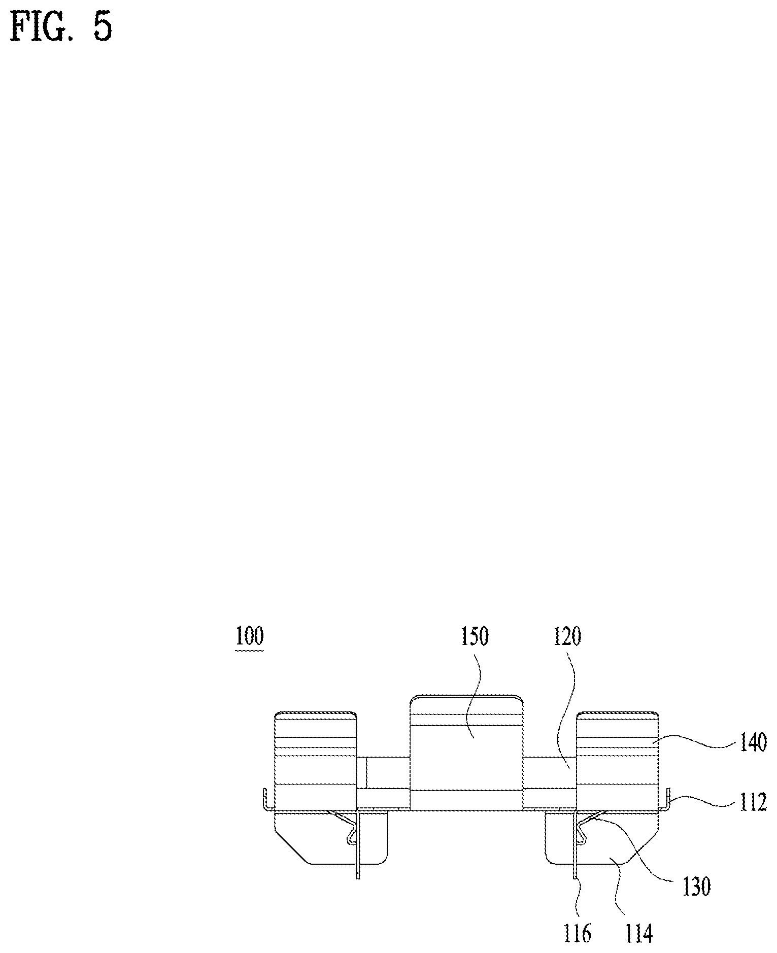 Patent US12480551 Figure 5 – Pad liner for brake caliper, brake caliper equipped with pad liner, and method for assembling the same