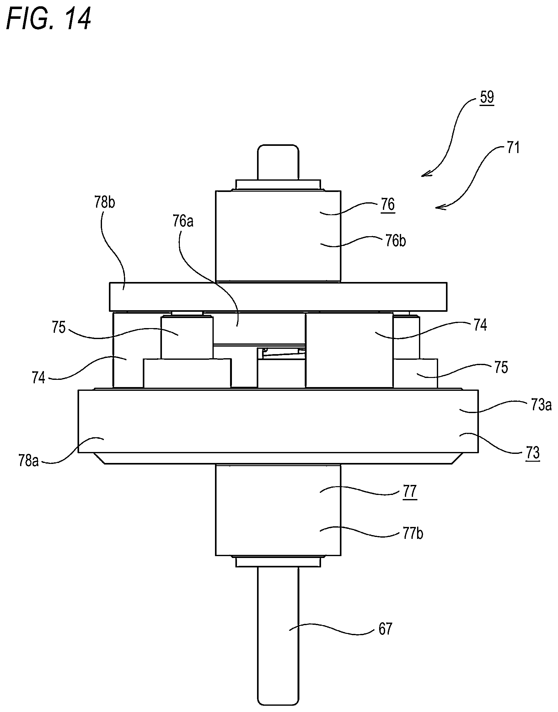 Patent US12480552 Figure 14 – Non-excited operation type brake for brake device and disc brake device