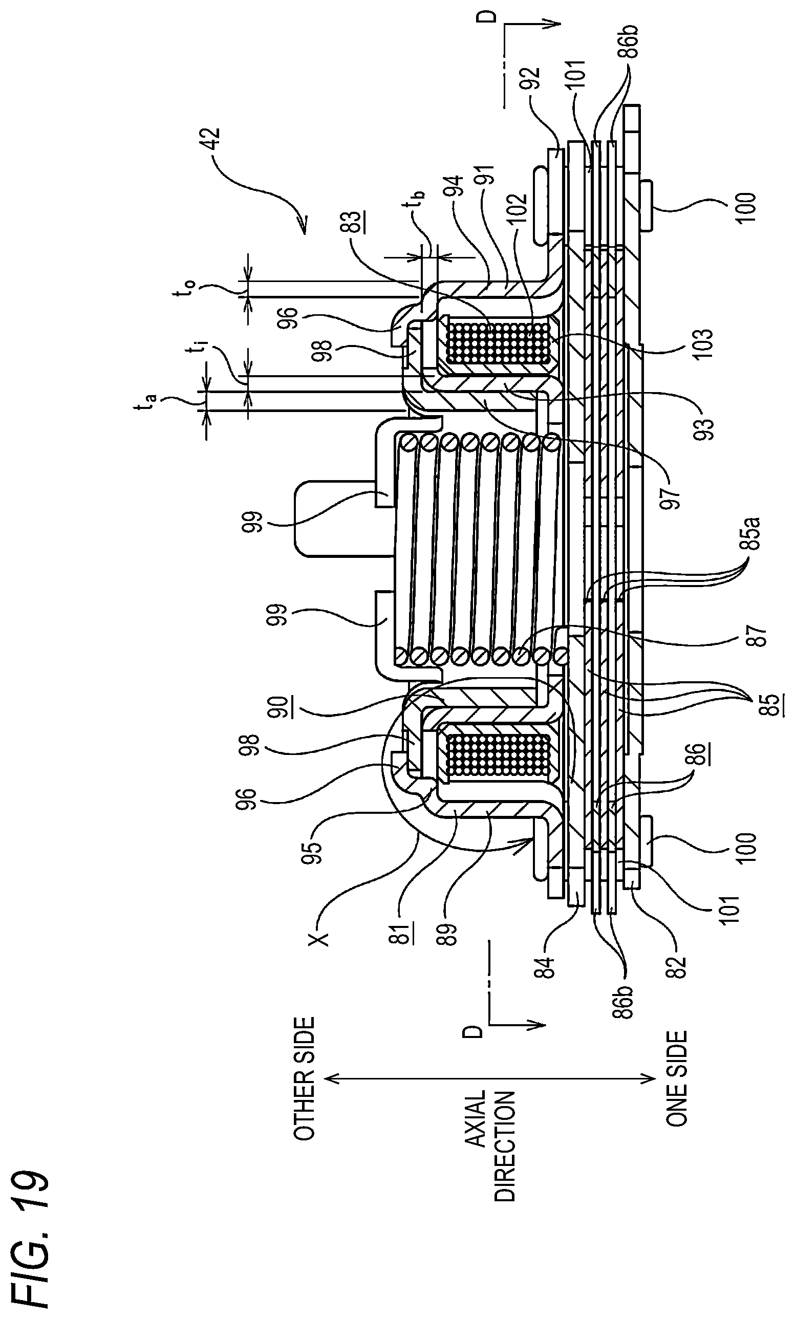 Patent US12480552 Figure 19 – Non-excited operation type brake for brake device and disc brake device