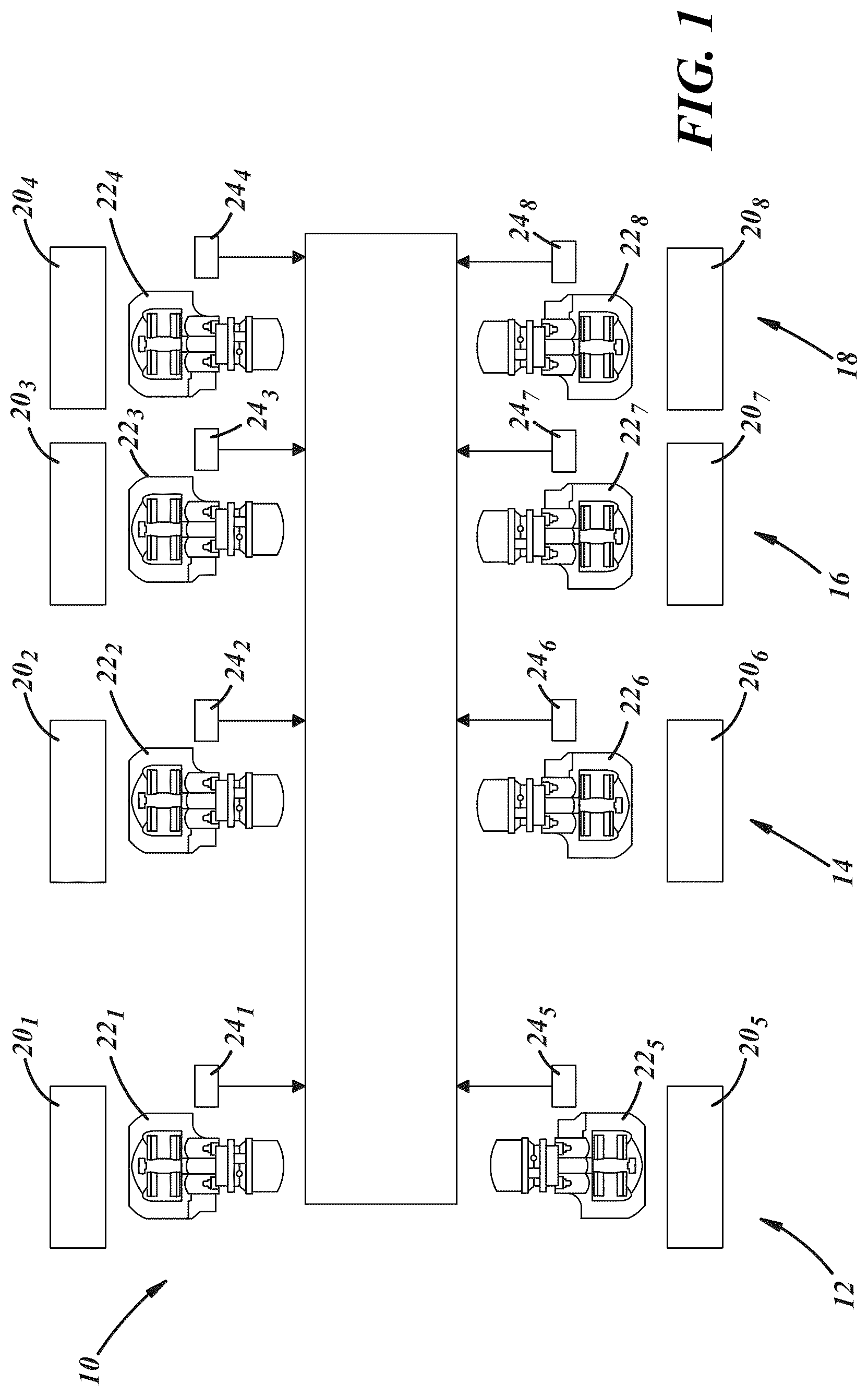 Patent US12480555 — System and method for controlling a plurality of sensors — Figure 1