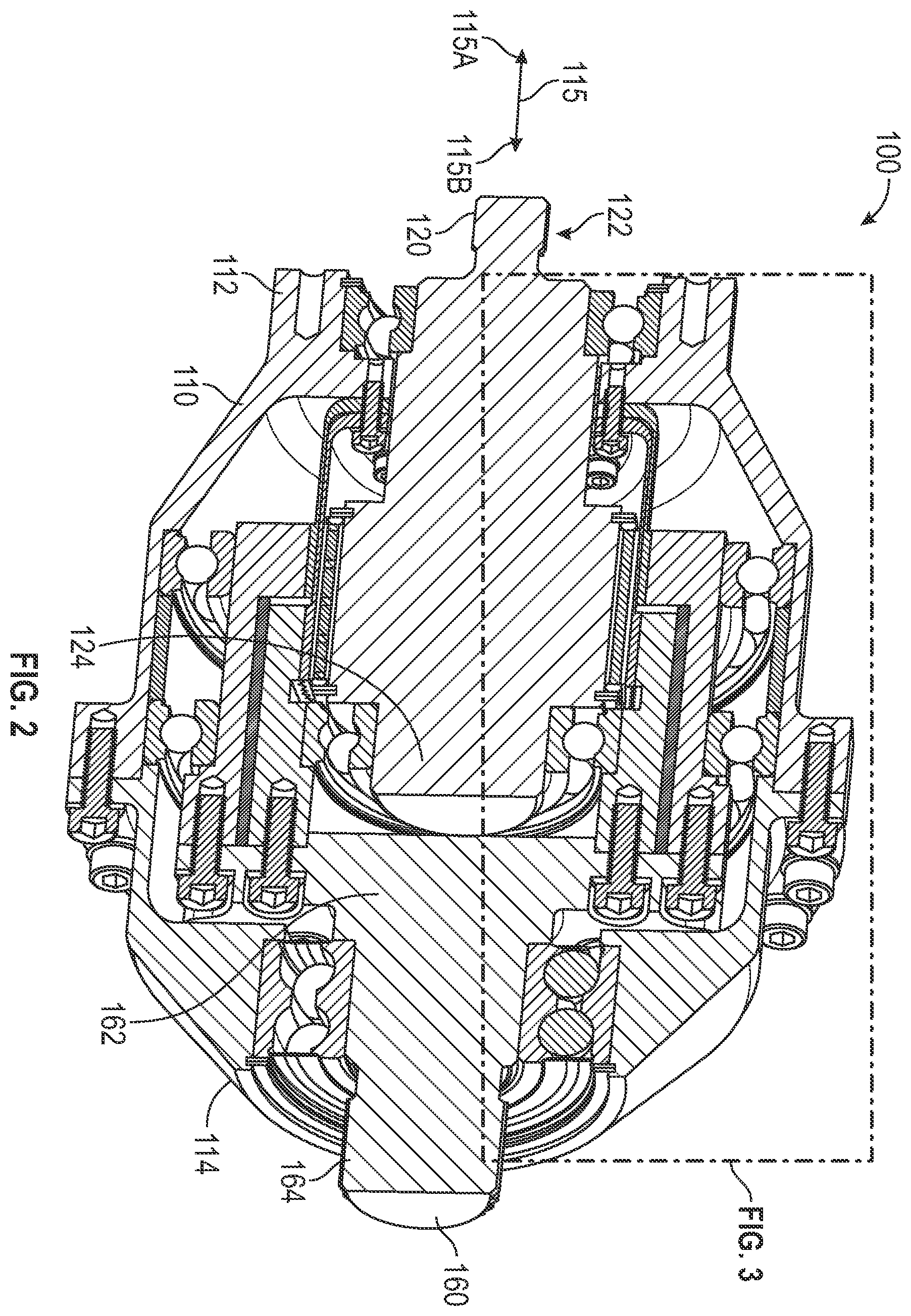 Patent US12480567 Figure 2 – Harmonic gear systems having redundant load paths between input and output shafts