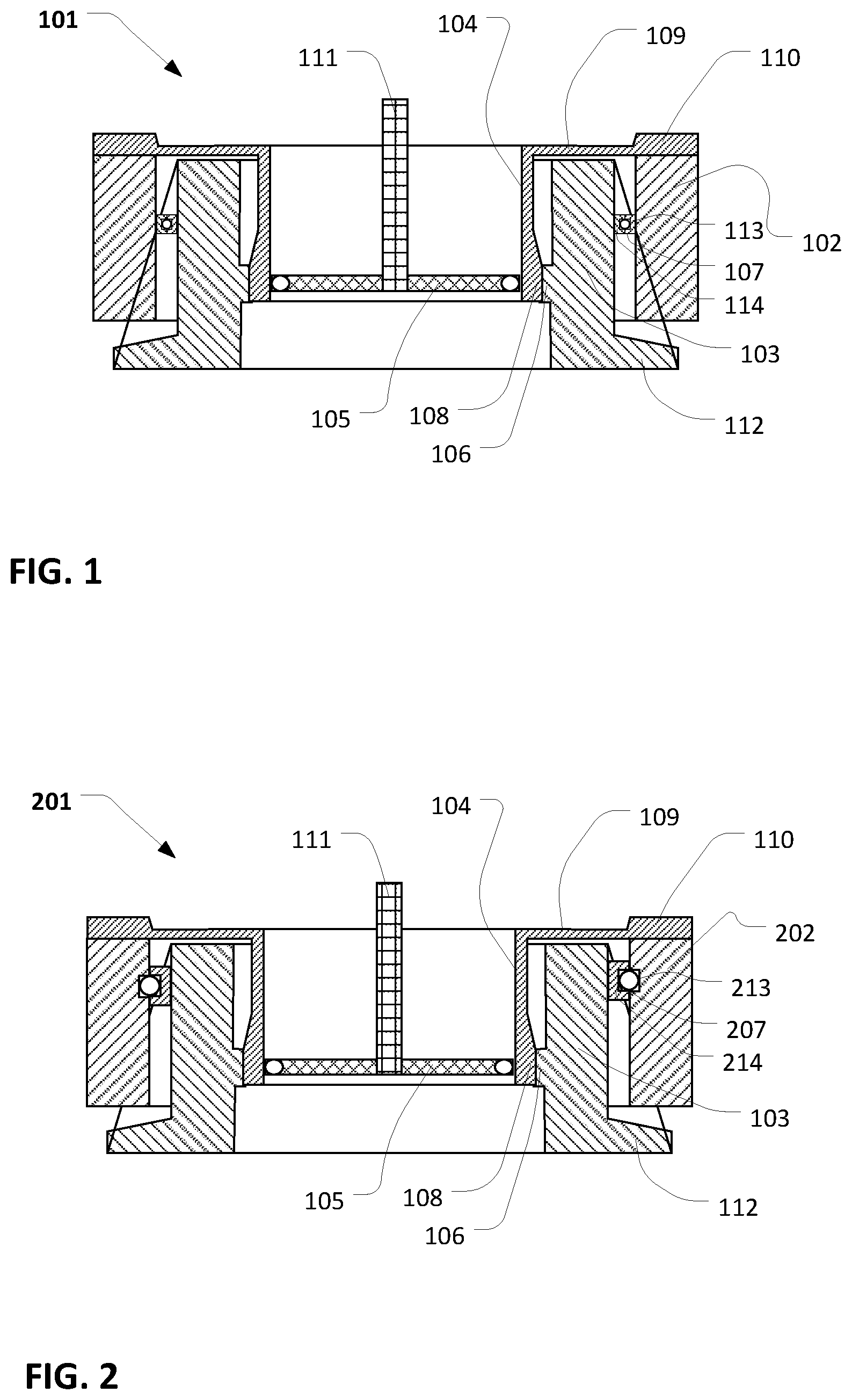 Patent US12480568 Figure 1 – Strain wave gear with output flange and integrated encoder