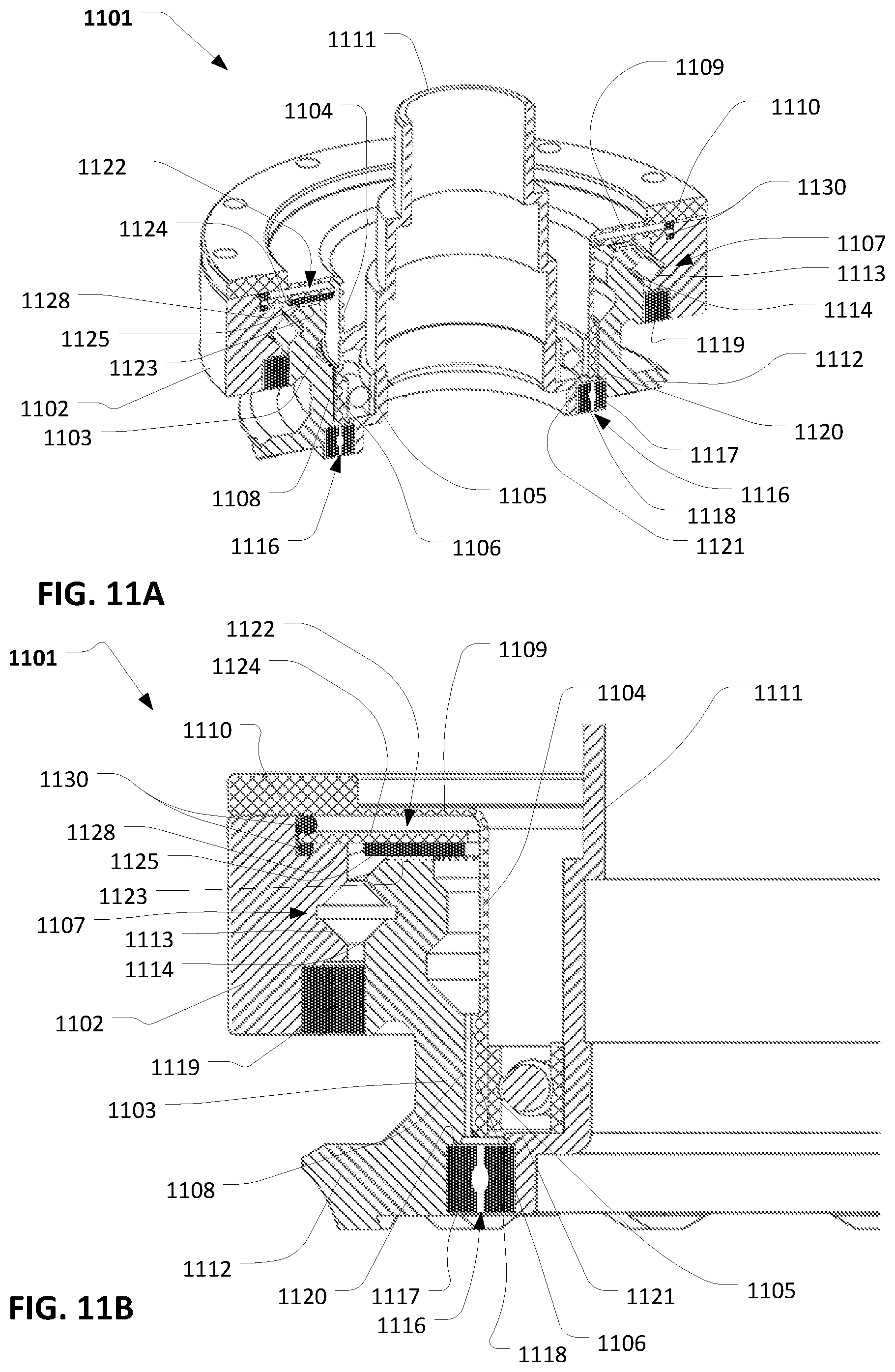 Patent US12480568 Figure 6 – Strain wave gear with output flange and integrated encoder