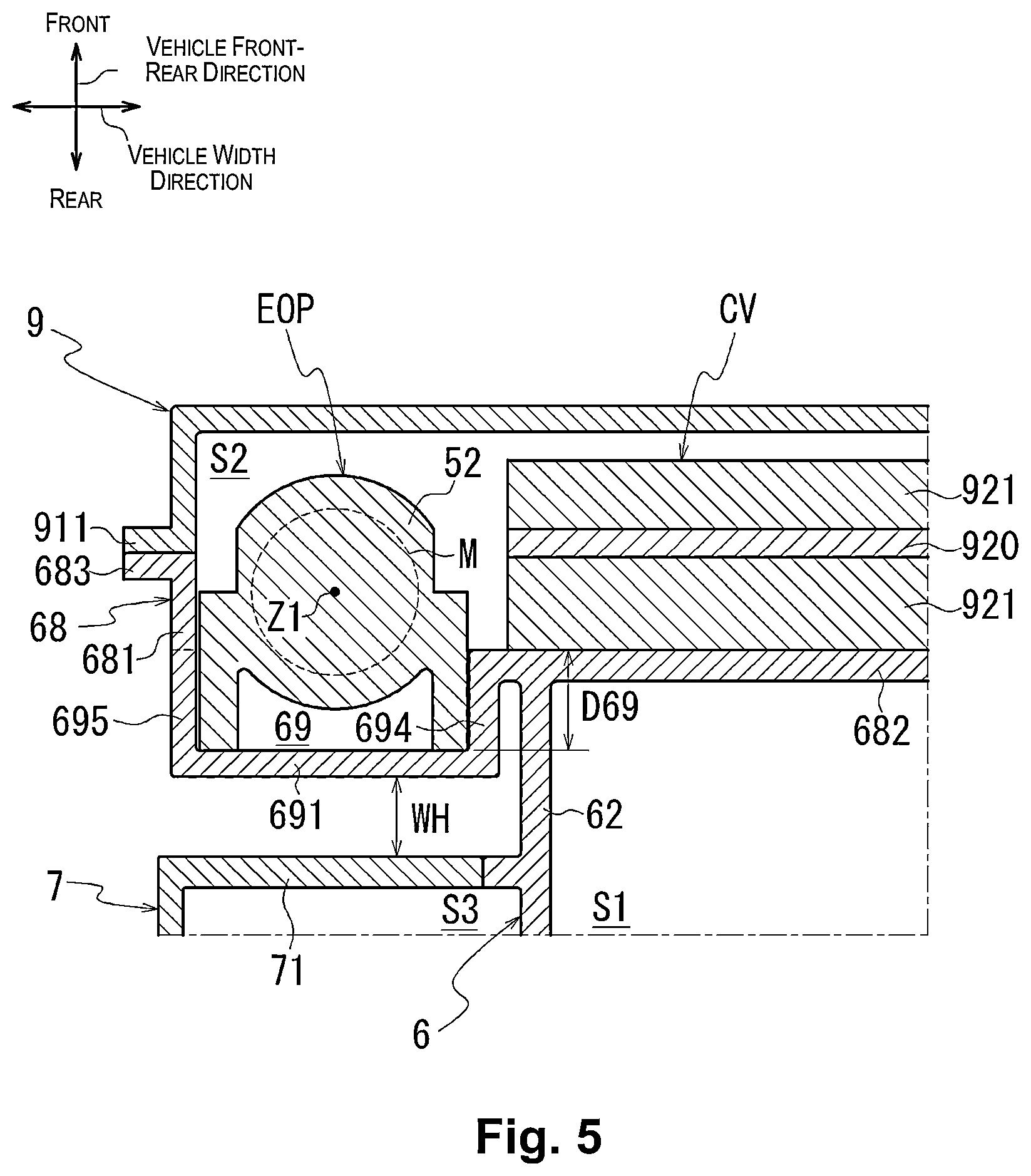 Patent US12480573 Figure 5 – Power transmission device