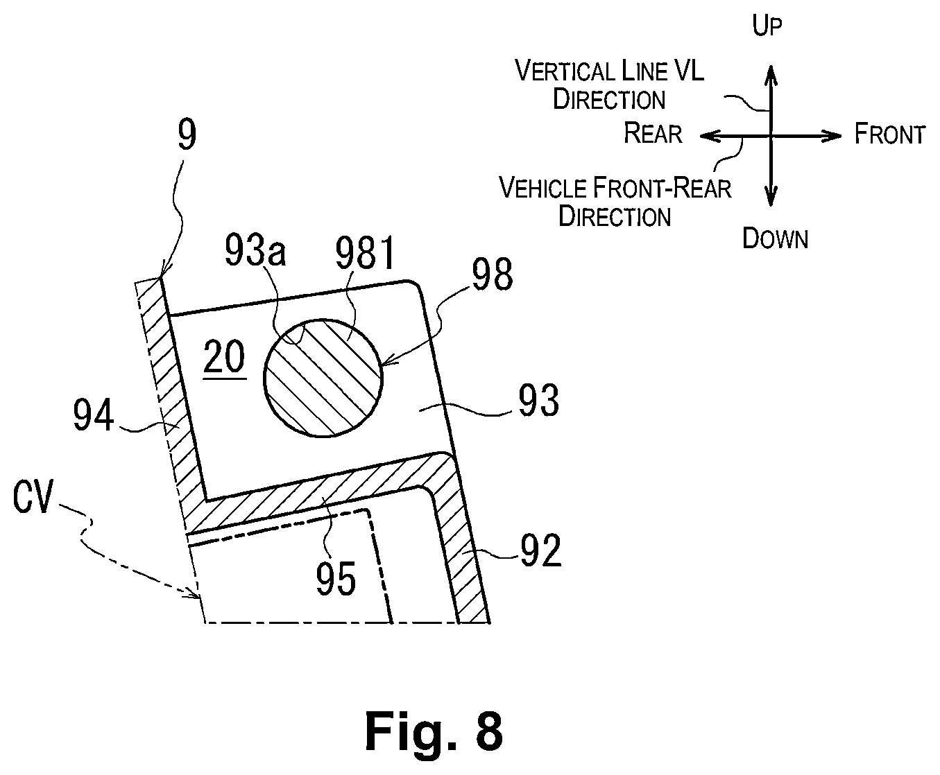 Patent US12480573 Figure 8 – Power transmission device