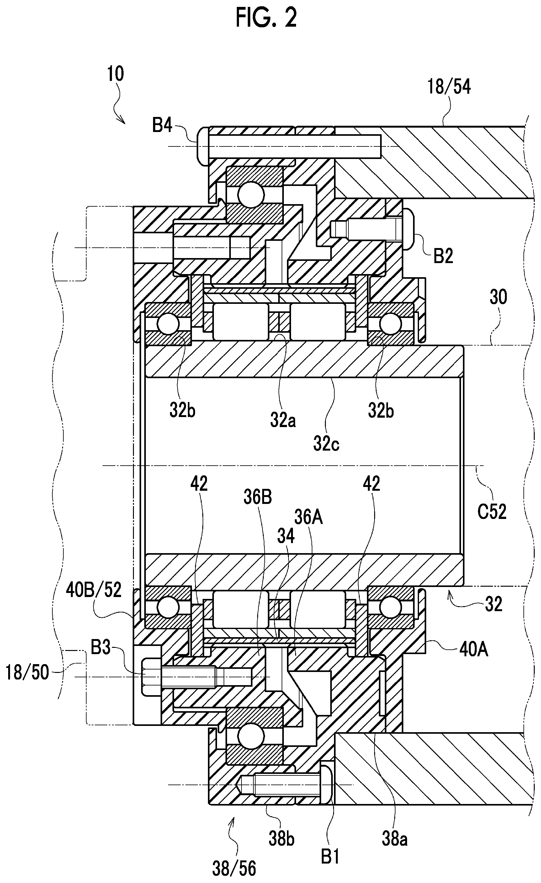 Patent US12480575 Figure 2 – Gear device