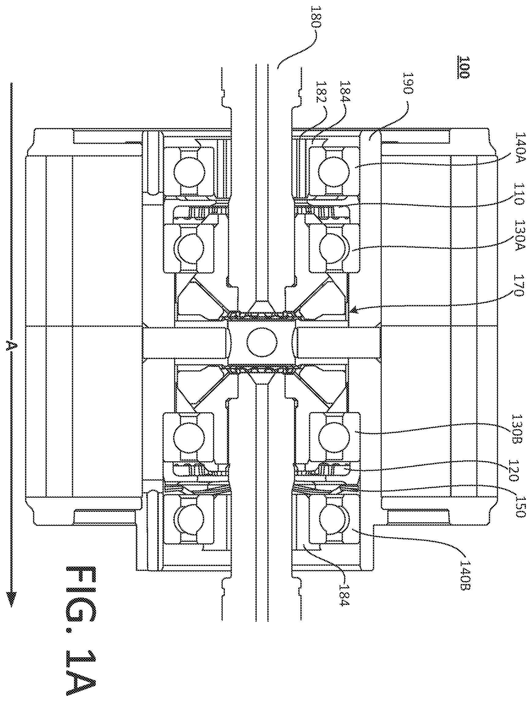 Patent US12480576 Figure 1 – Lubrication and cooling system for rotatable components