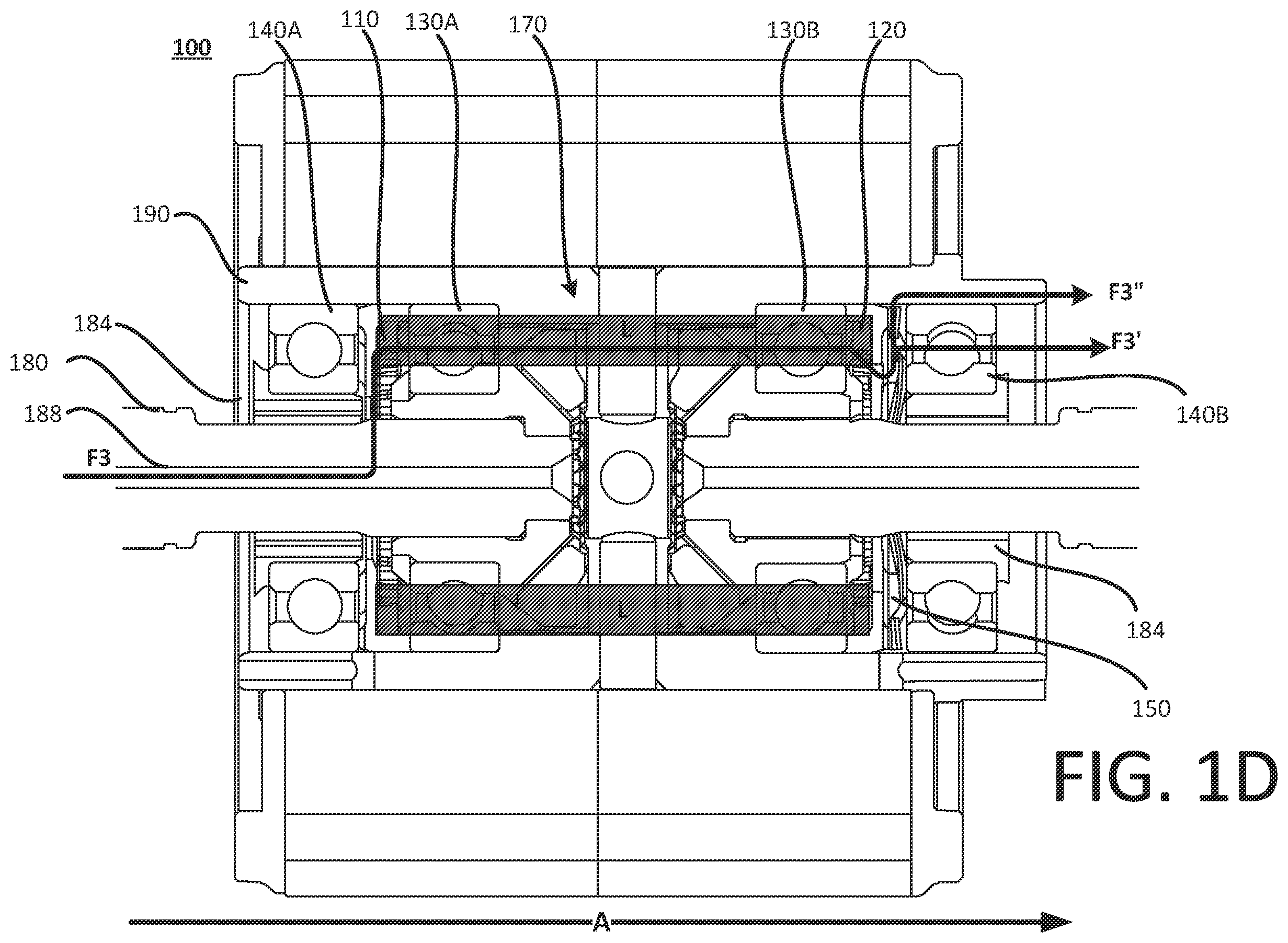 Patent US12480576 Figure 4 – Lubrication and cooling system for rotatable components