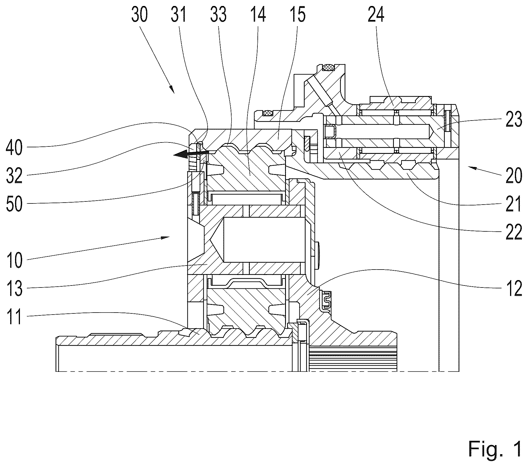 Patent US12480577 Figure 1 – Coupling element and gearing with coupling element