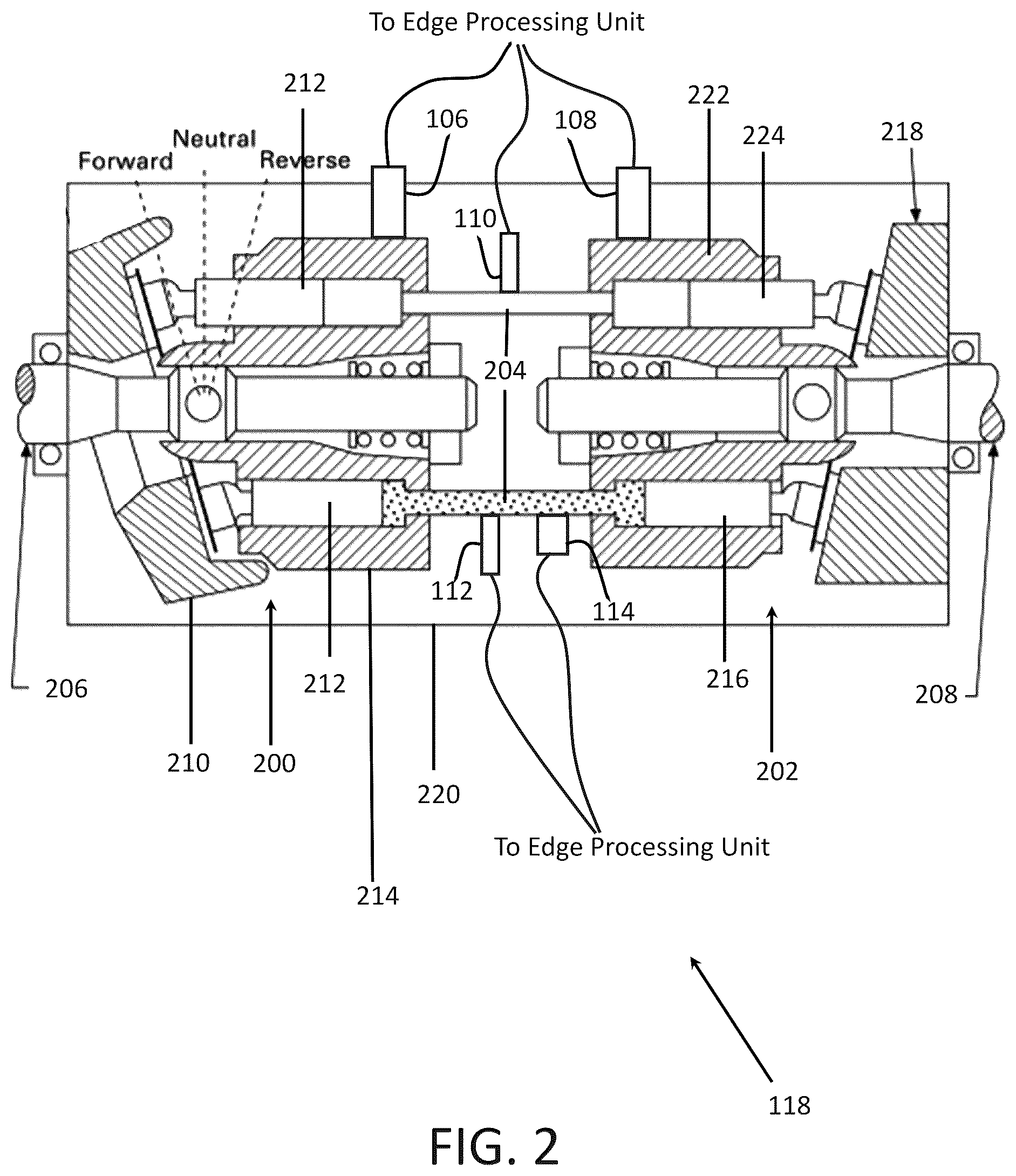Patent US12480579 Figure 2 – Predictive failure system, apparatus and method for hydrostatic transmissions