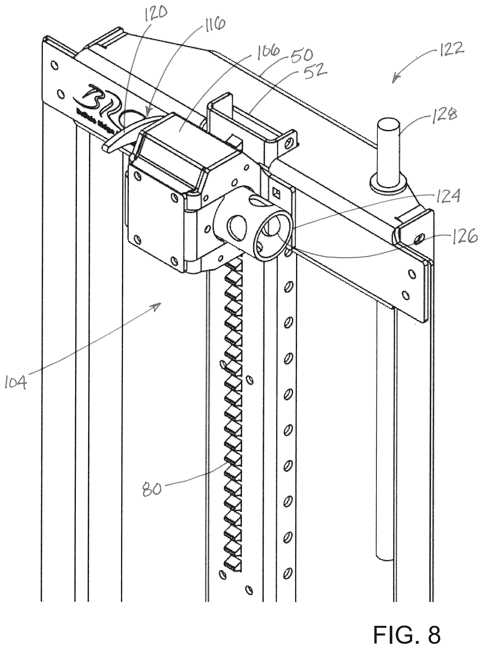 Patent US12480583 Figure 8 – System for selectively closing a fluid channel