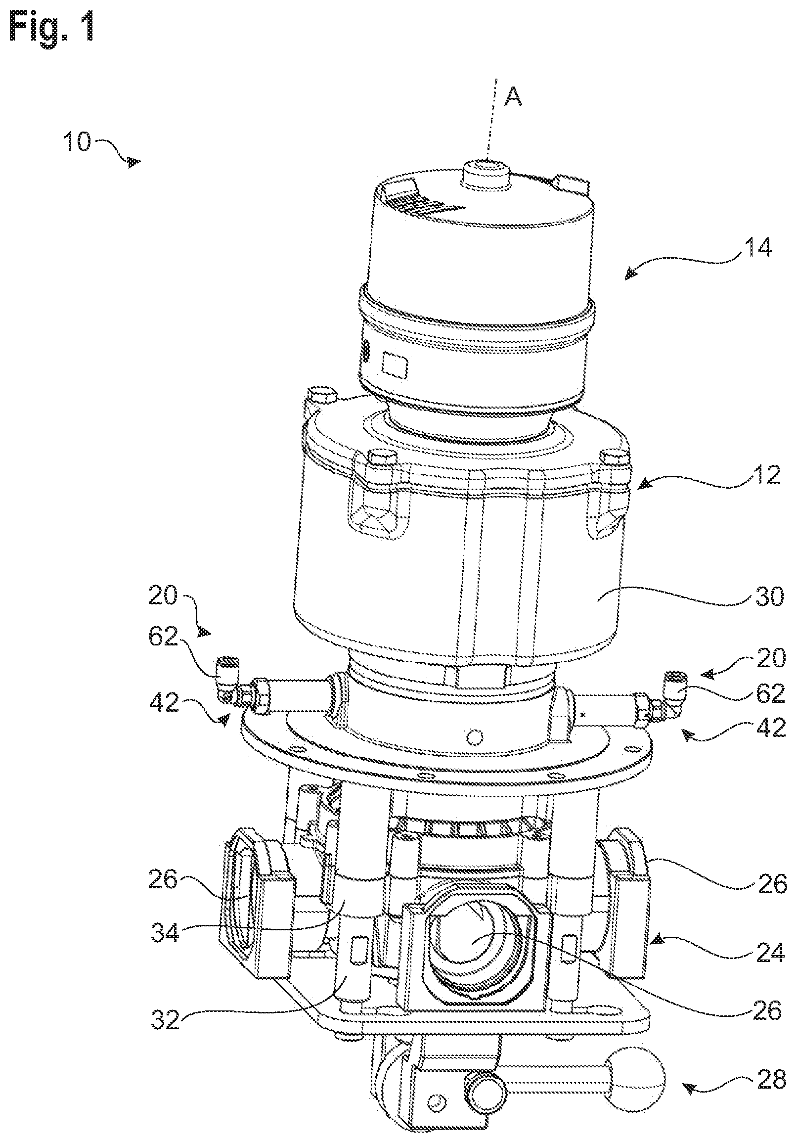 Patent US12480585 Figure 1 – Drive assembly for a diaphragm valve and diaphragm valve