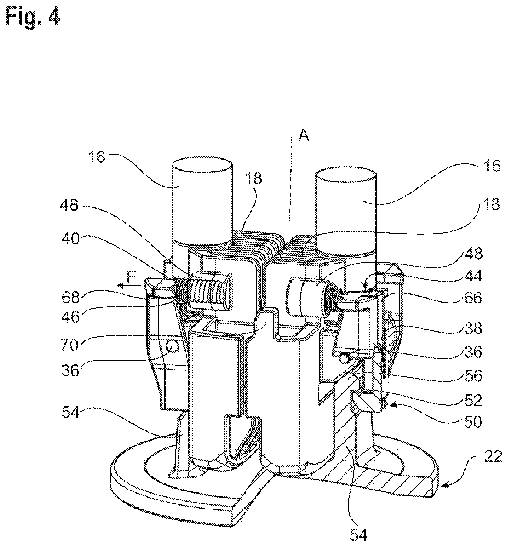 Patent US12480585 Figure 4 – Drive assembly for a diaphragm valve and diaphragm valve
