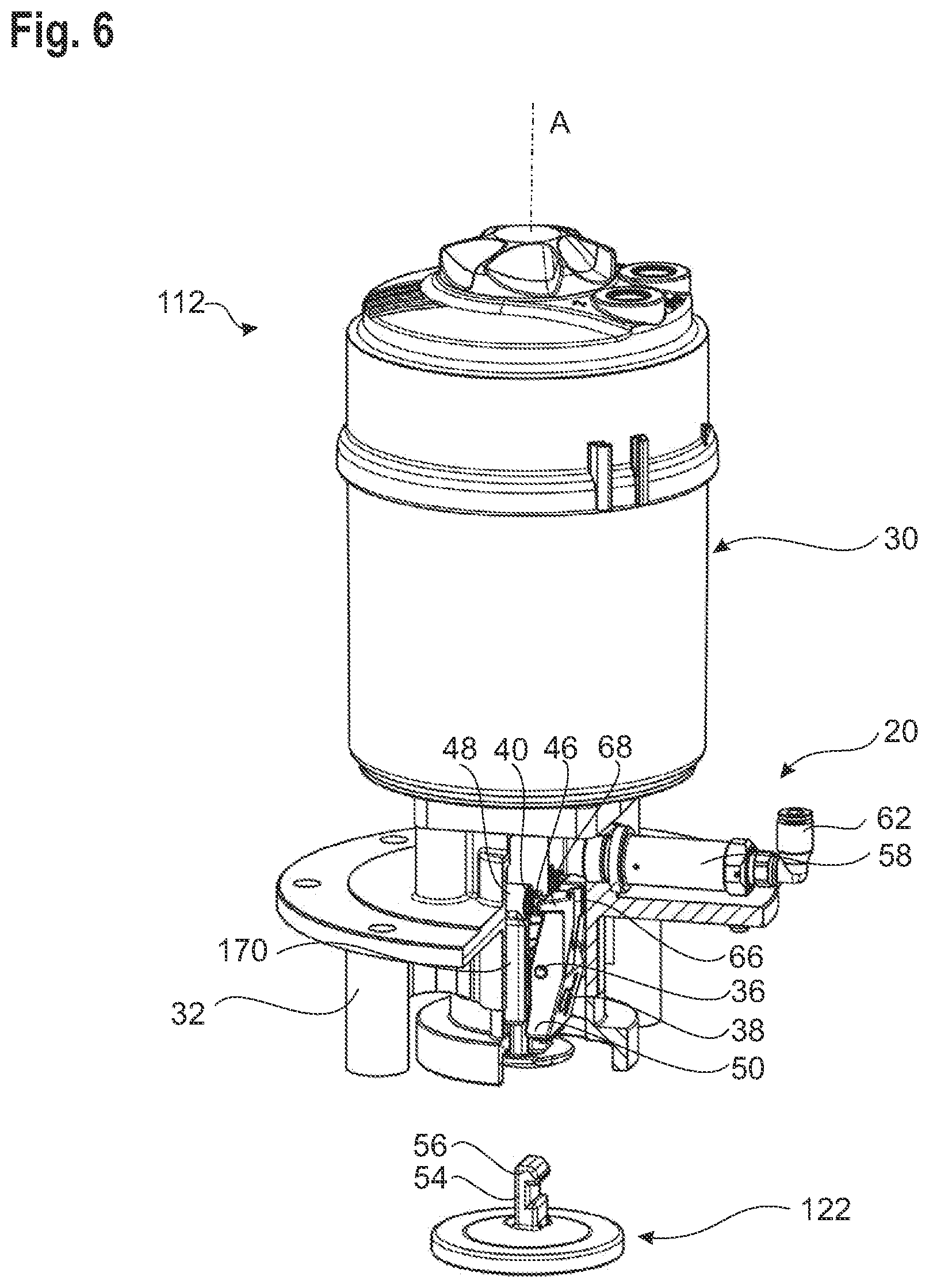 Patent US12480585 Figure 6 – Drive assembly for a diaphragm valve and diaphragm valve
