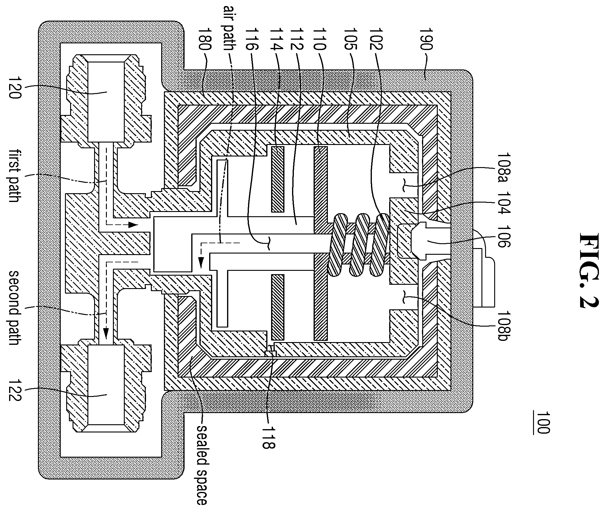 Patent US12480595 Figure 2 – Anti freeze valve apparatus and semiconductor processing device including the same and manufacturing method thereof
