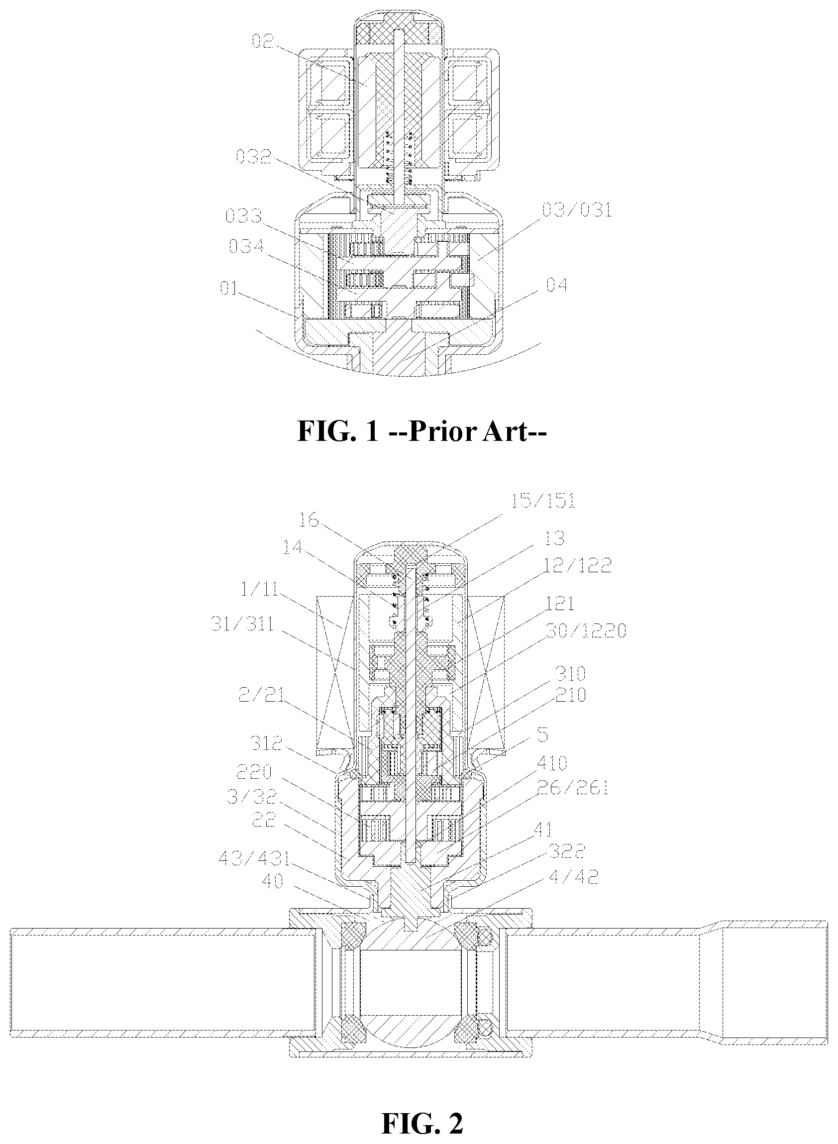Patent US12480597 — Electric valve — Figure 1