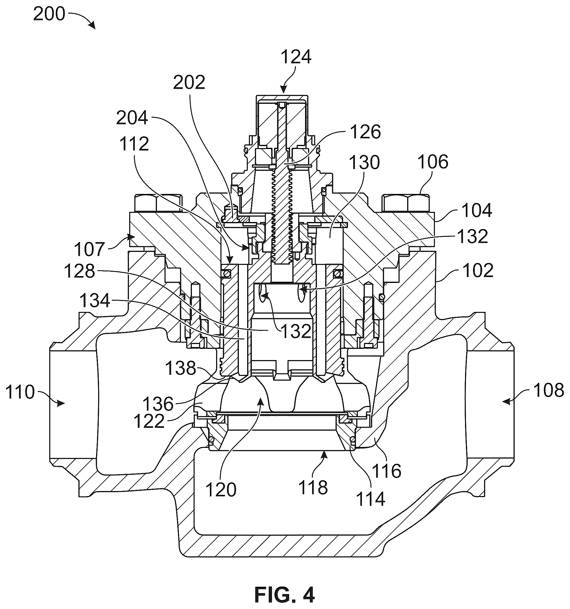 Patent US12480600 Figure 5 – Refrigerant control valve with an enhanced flow modulating plug configuration