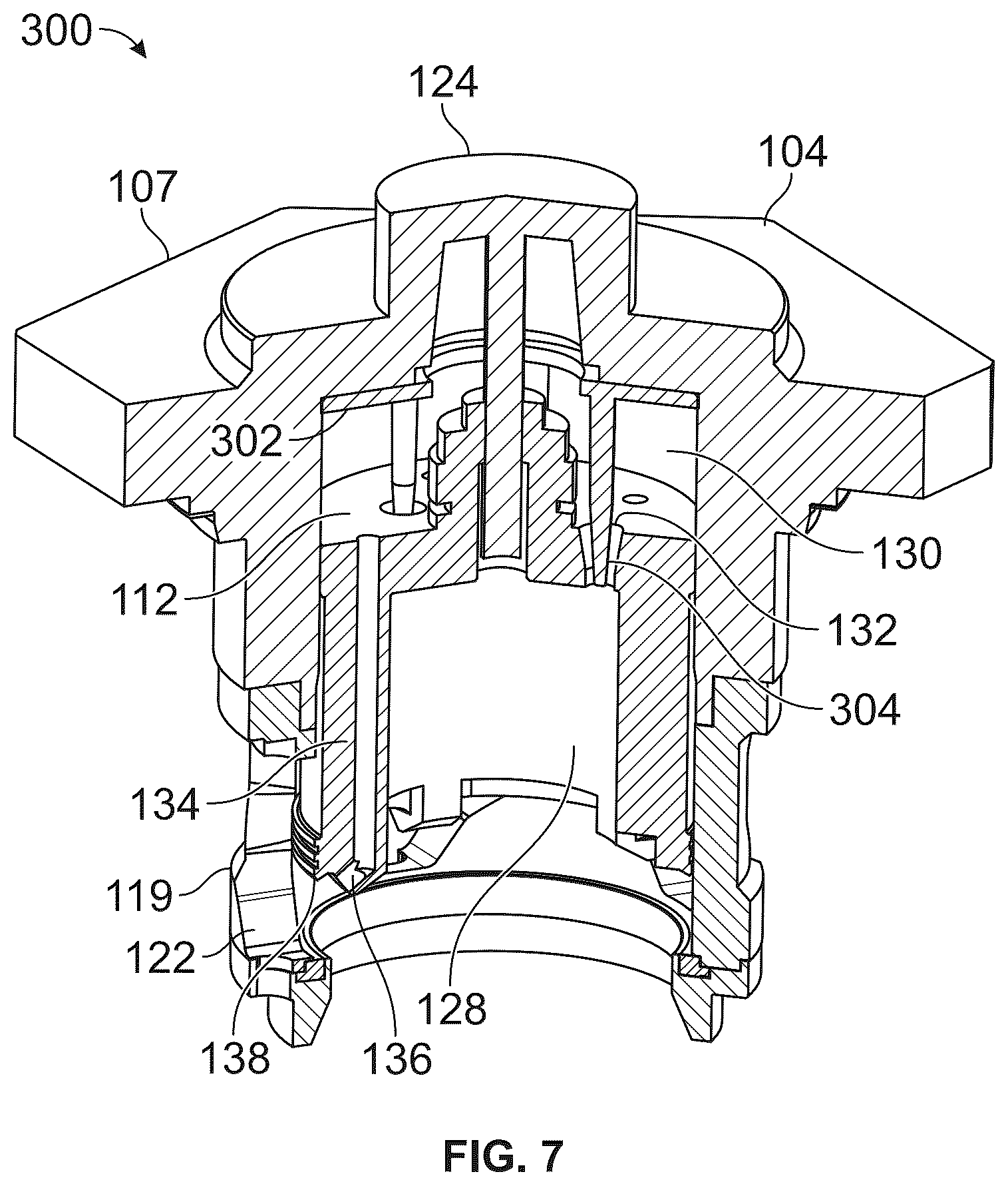 Patent US12480600 Figure 8 – Refrigerant control valve with an enhanced flow modulating plug configuration