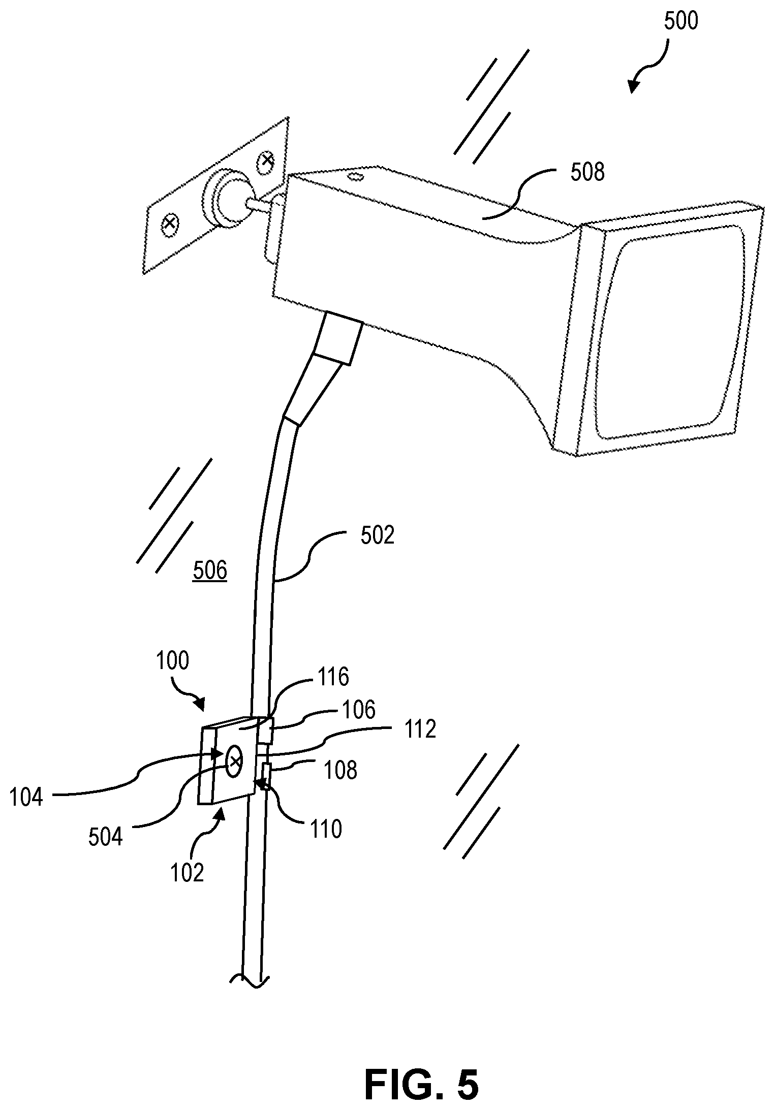 Patent US12480602 Figure 5 – Cable/tubular clamp and system using the same