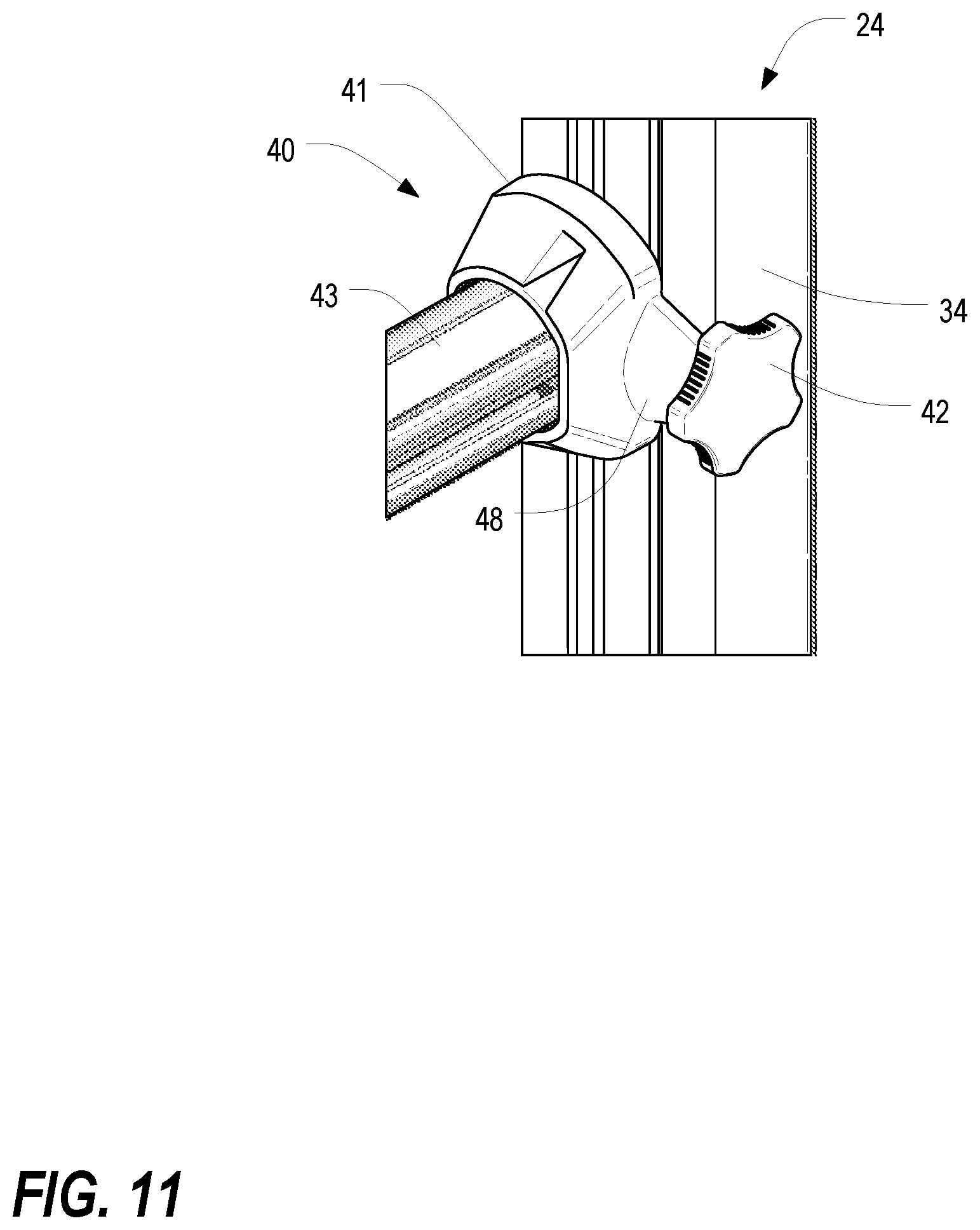 Patent US12480603 Figure 11 – Accessory positioning system for cable manager