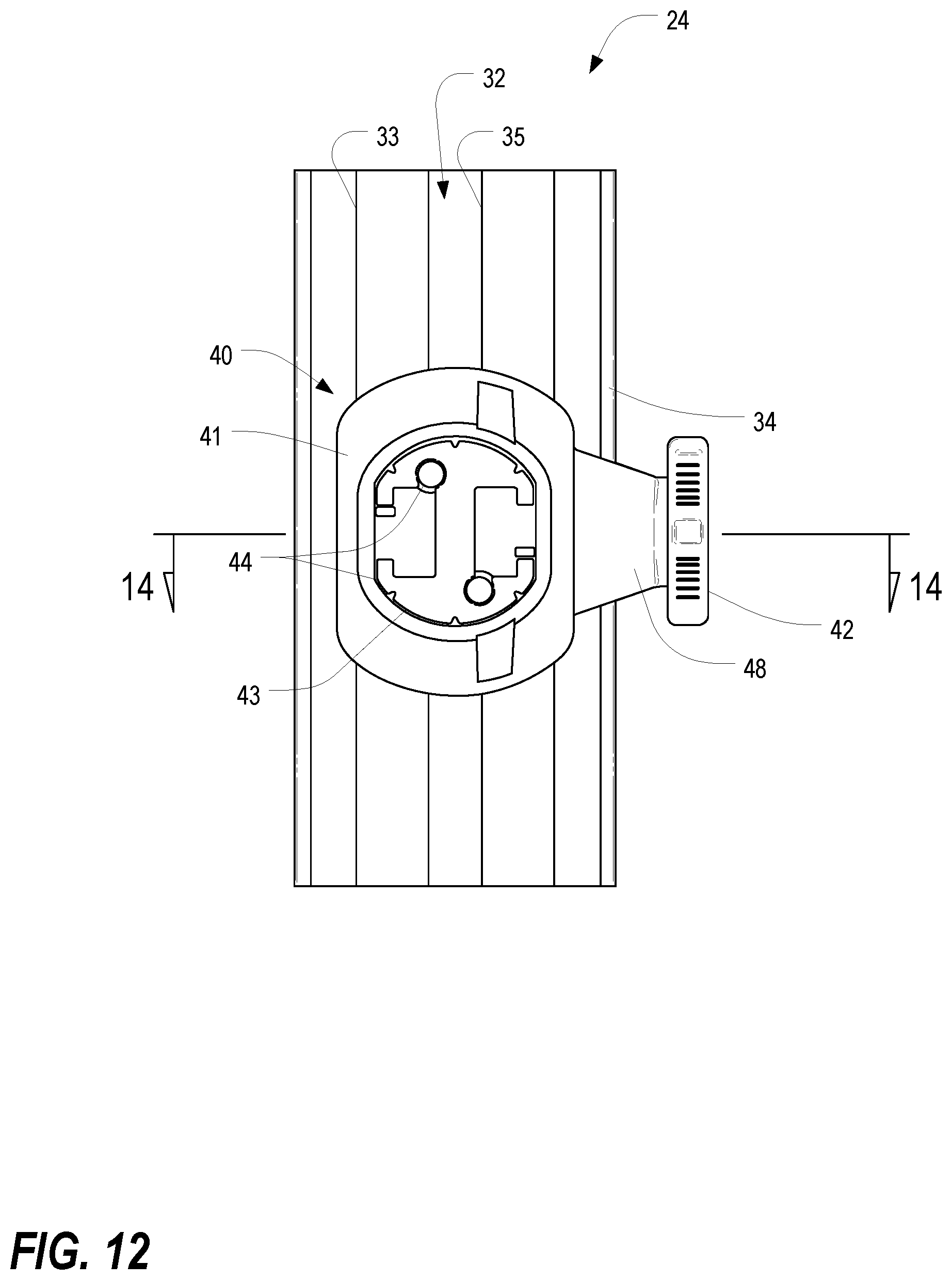 Patent US12480603 Figure 12 – Accessory positioning system for cable manager