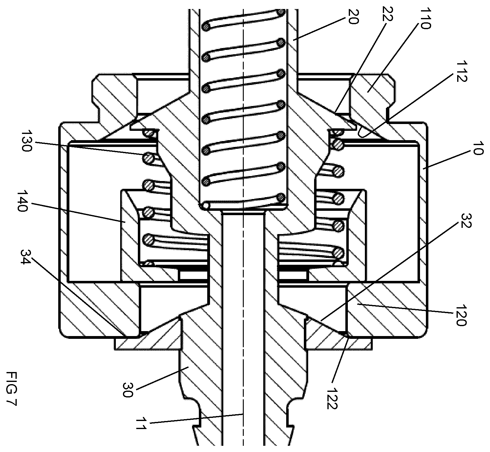 Patent US12480609 Figure 4 – System and method for centralizing a quick connect nipple