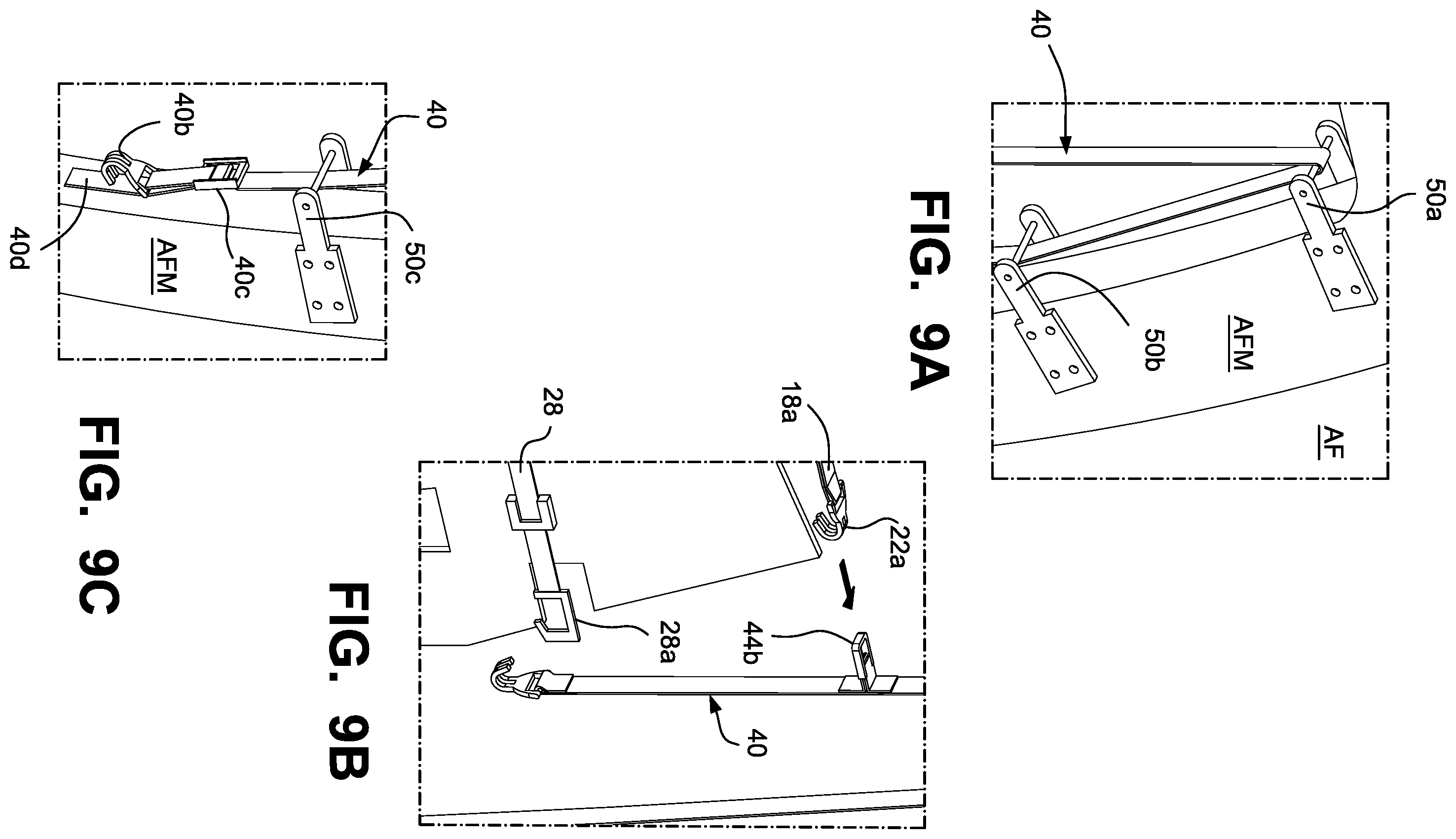 Patent US12480611 Figure 11 – Thermal barrier curtain systems especially useful for thermally isolating interior cabin zones of cargo transport aircraft
