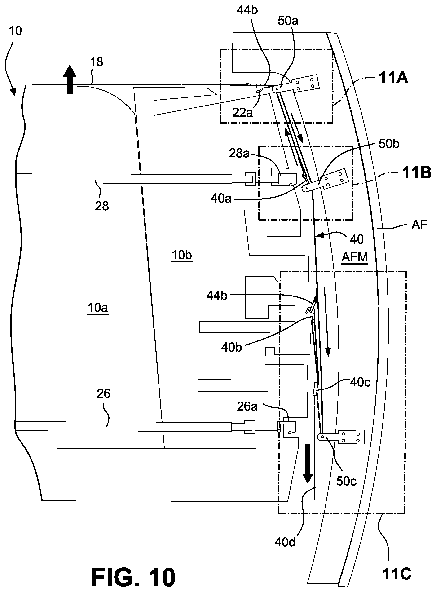 Patent US12480611 Figure 12 – Thermal barrier curtain systems especially useful for thermally isolating interior cabin zones of cargo transport aircraft