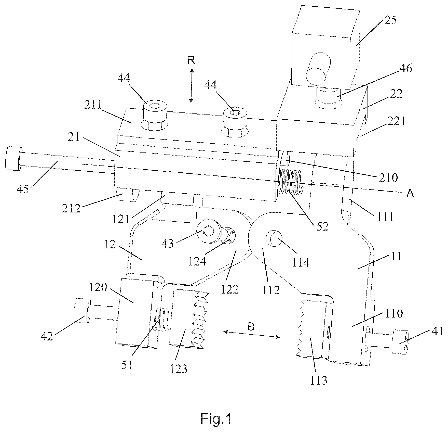 Patent US12480613 Figure 1 – Installation device for sensor