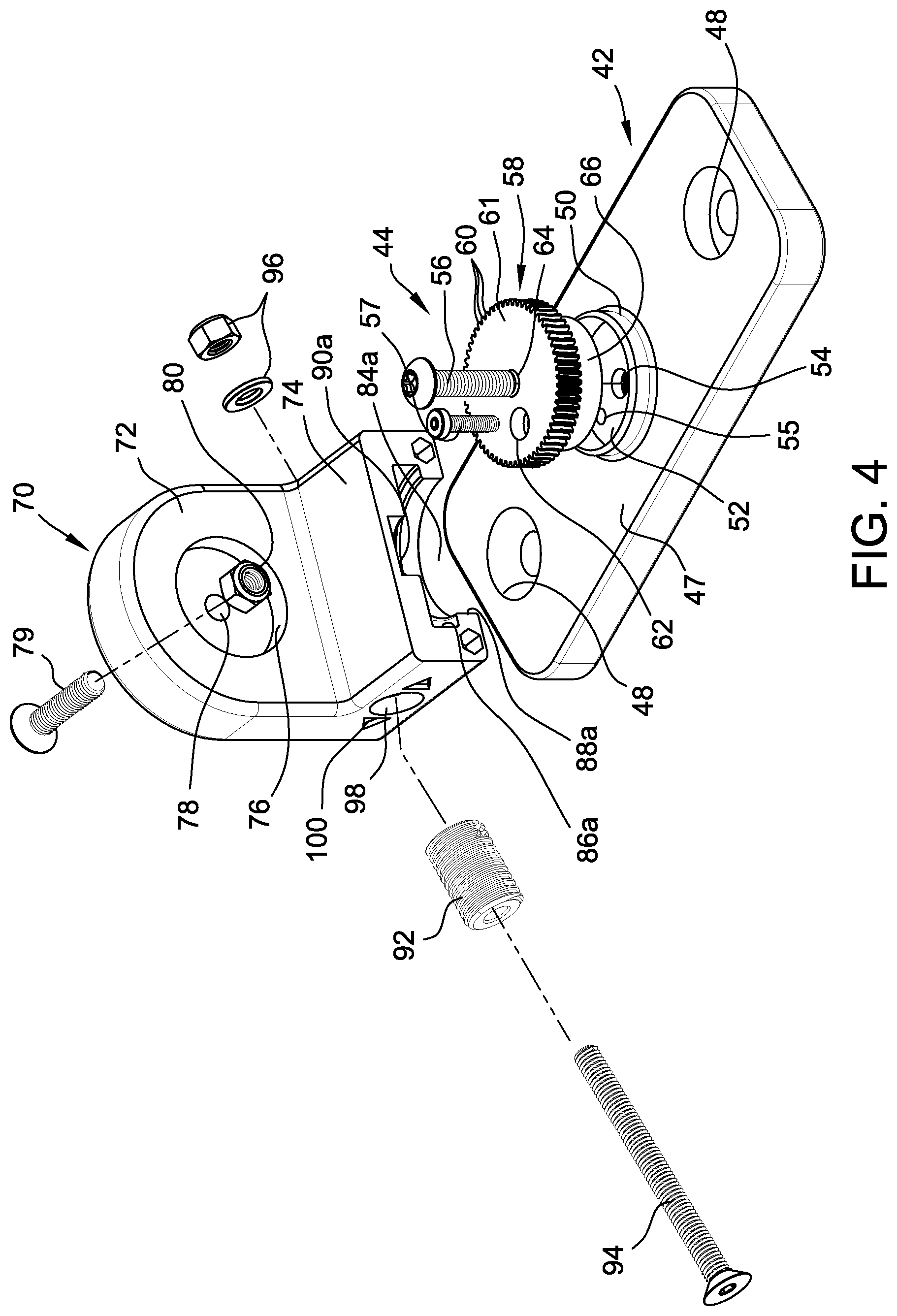 Patent US12480615 Figure 4 – Adjustable camera mount