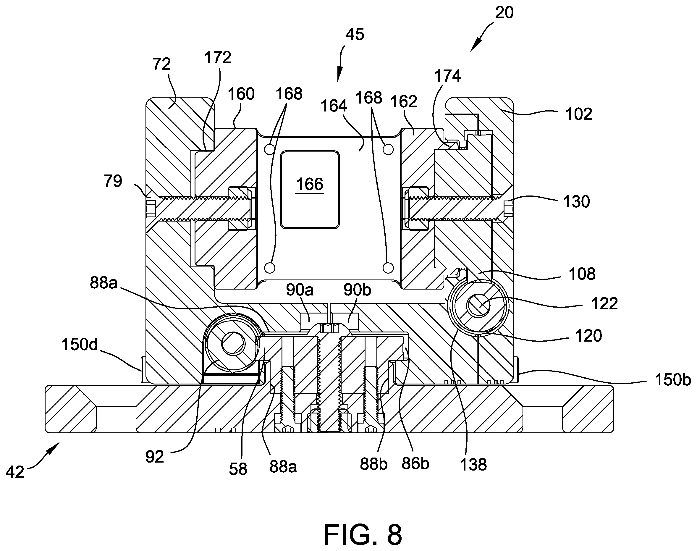 Patent US12480615 Figure 8 – Adjustable camera mount