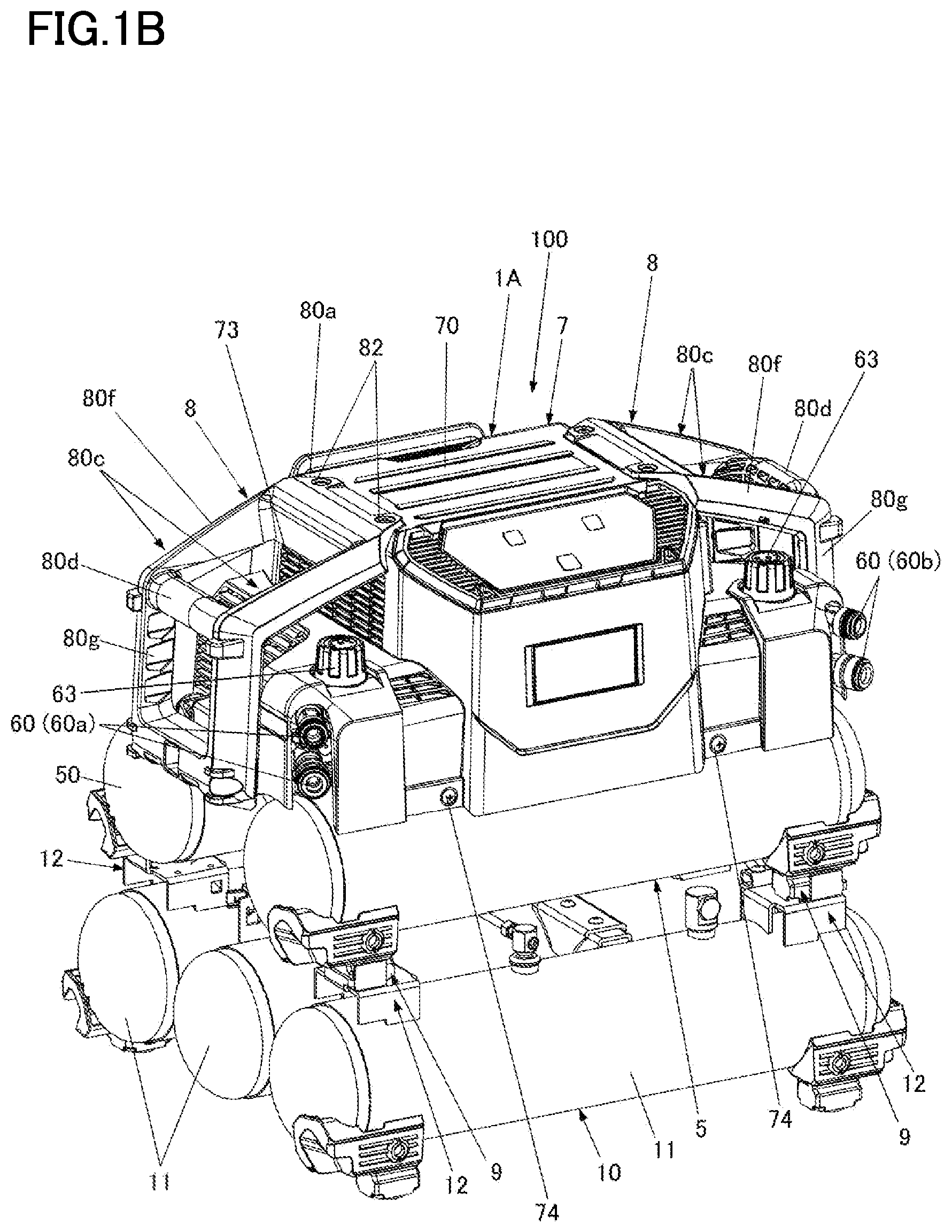 Patent US12480616 Figure 2 – Gas compressor, auxiliary storage unit, and gas compression system
