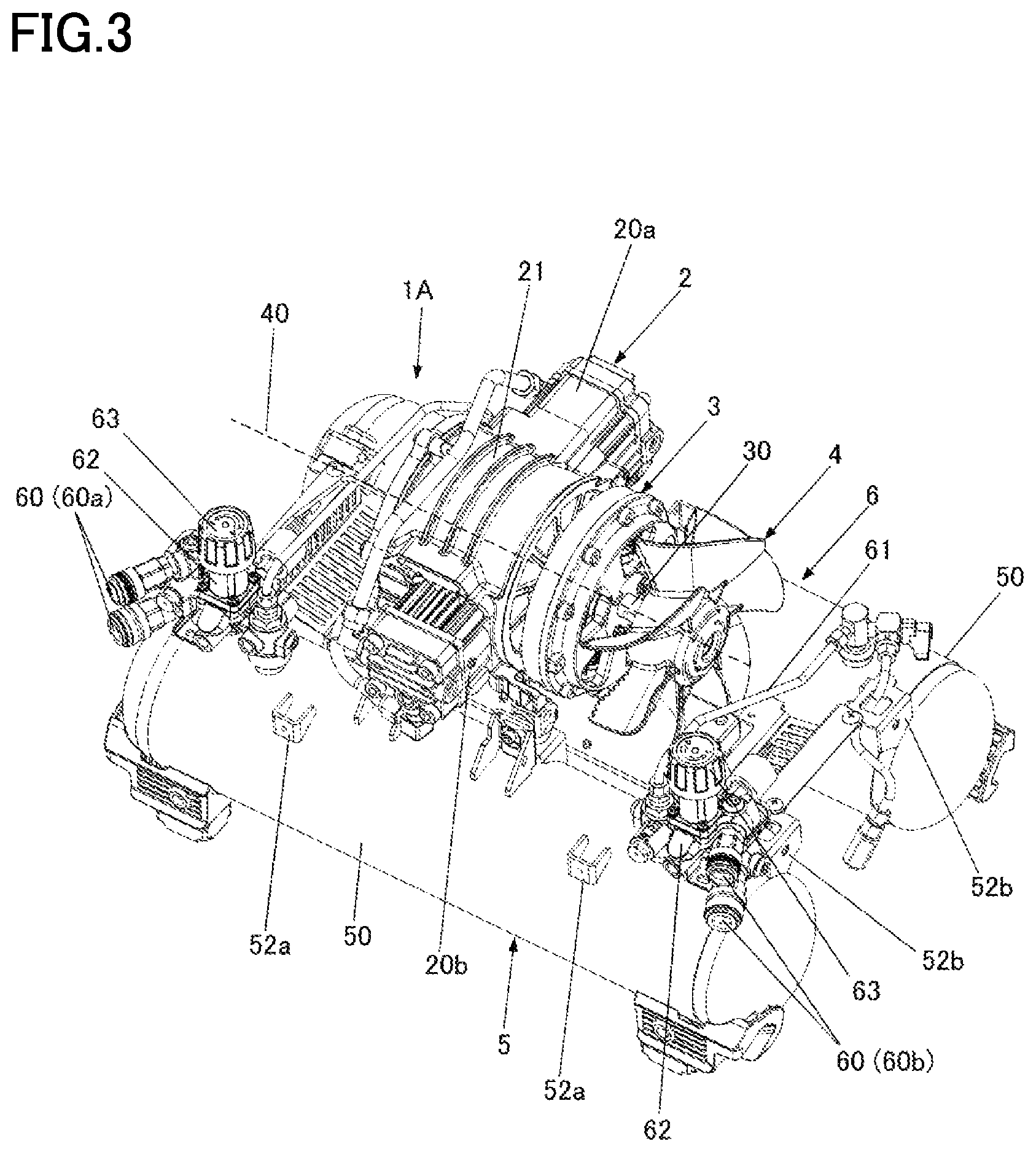 Patent US12480616 Figure 4 – Gas compressor, auxiliary storage unit, and gas compression system