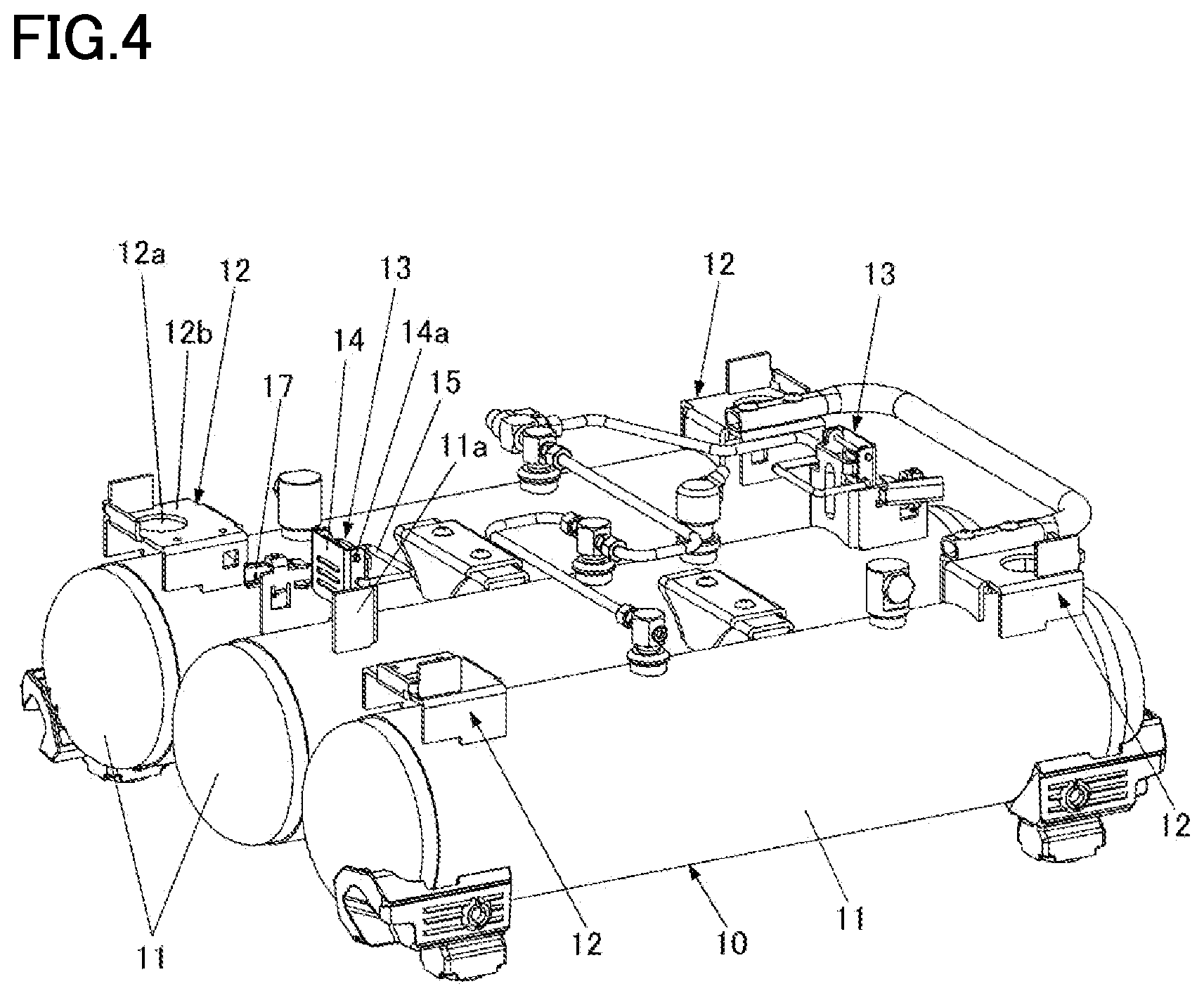 Patent US12480616 Figure 5 – Gas compressor, auxiliary storage unit, and gas compression system