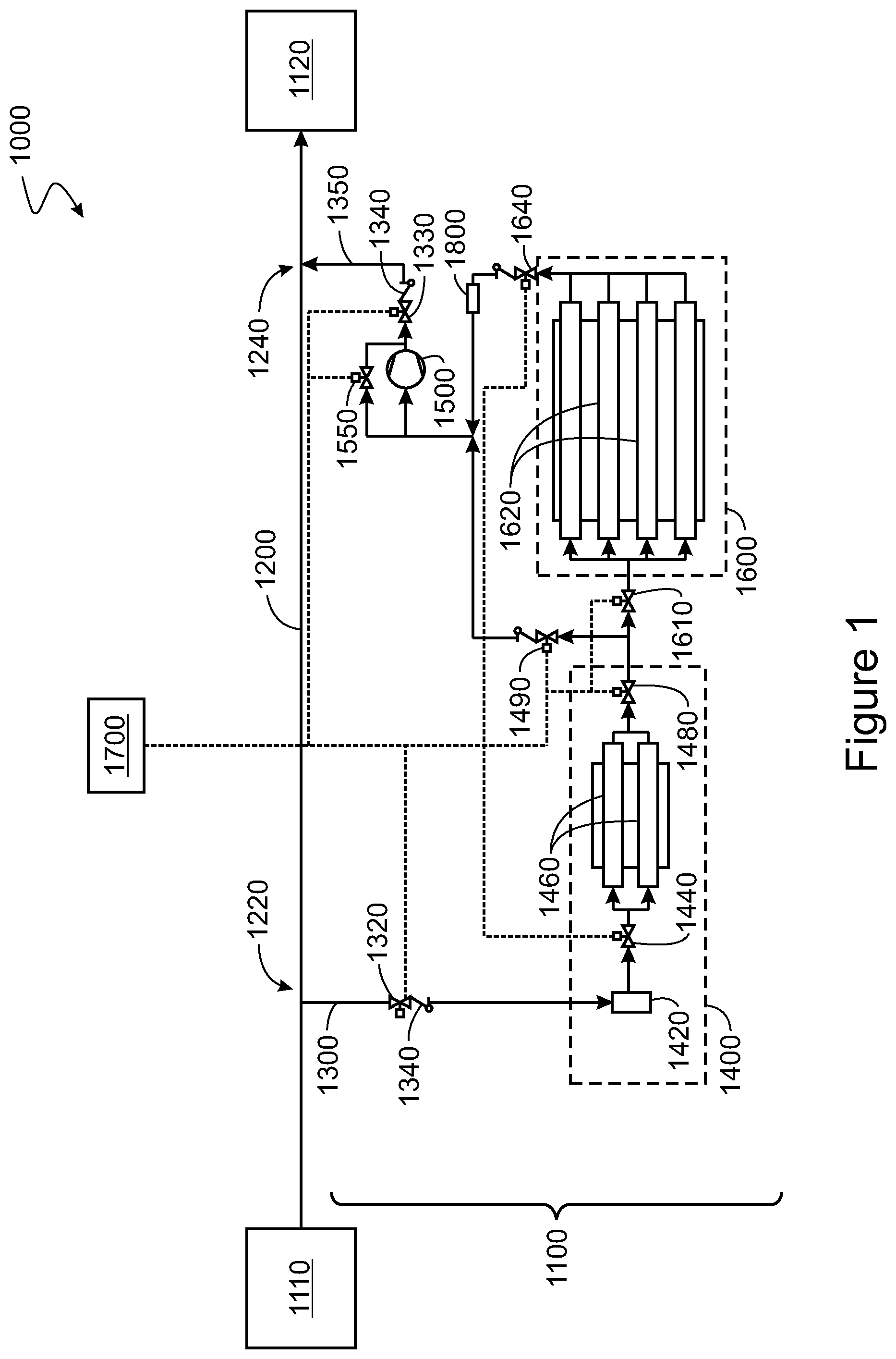 Patent US12480622 Figure 1 – Systems and methods for gas storage
