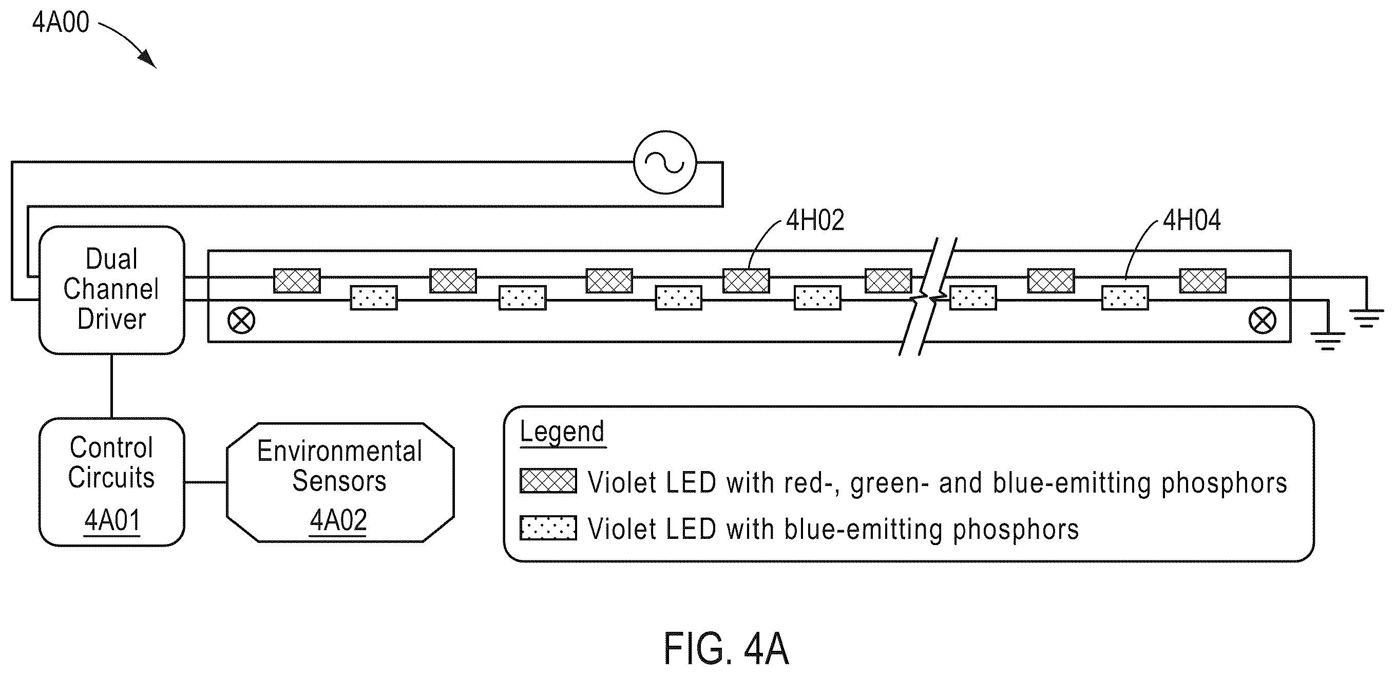 Patent US12480625 Figure 10 – Circadian-friendly LED light source