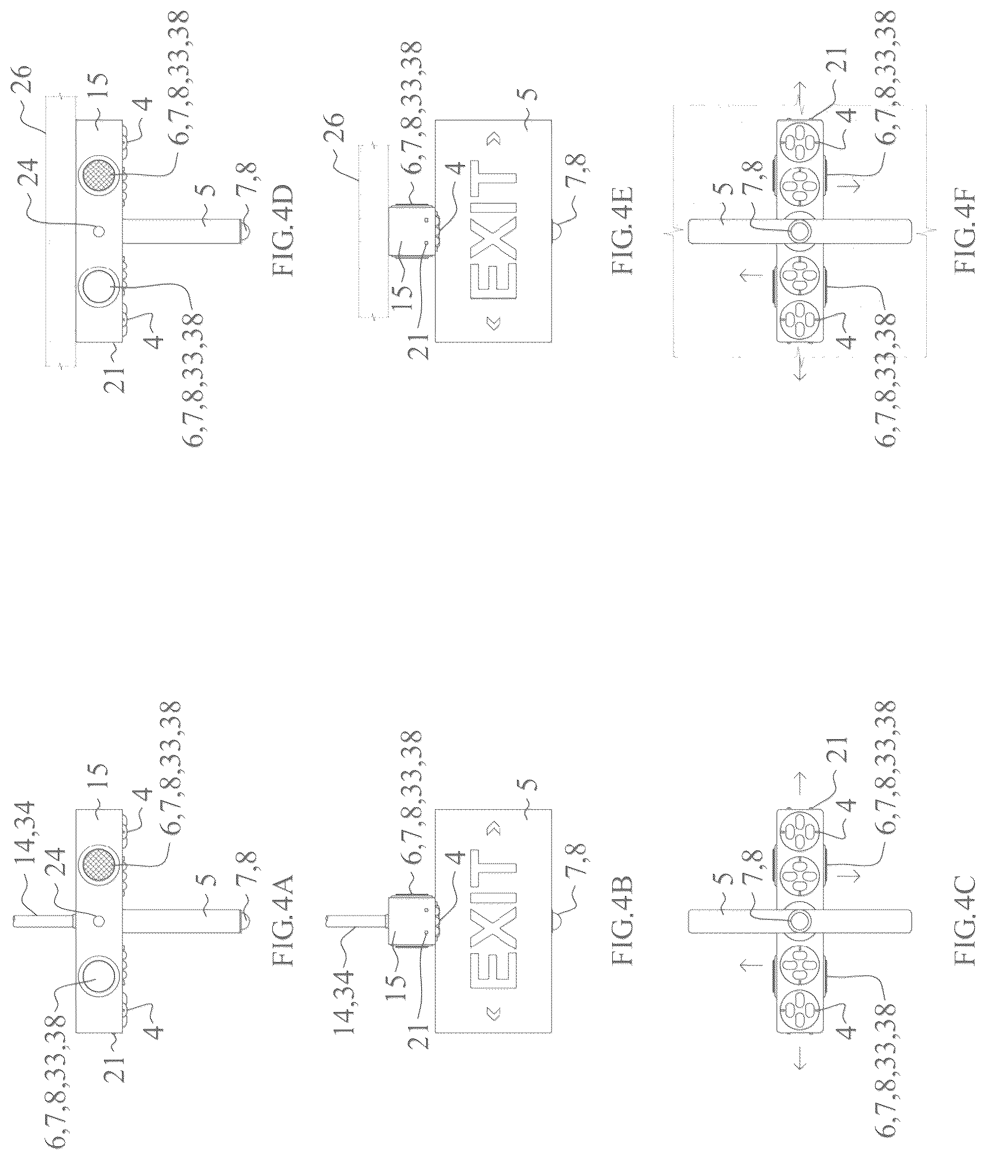 Patent US12480630 Figure 5 – Building egress lighting apparatus method and system with direction designator projection features