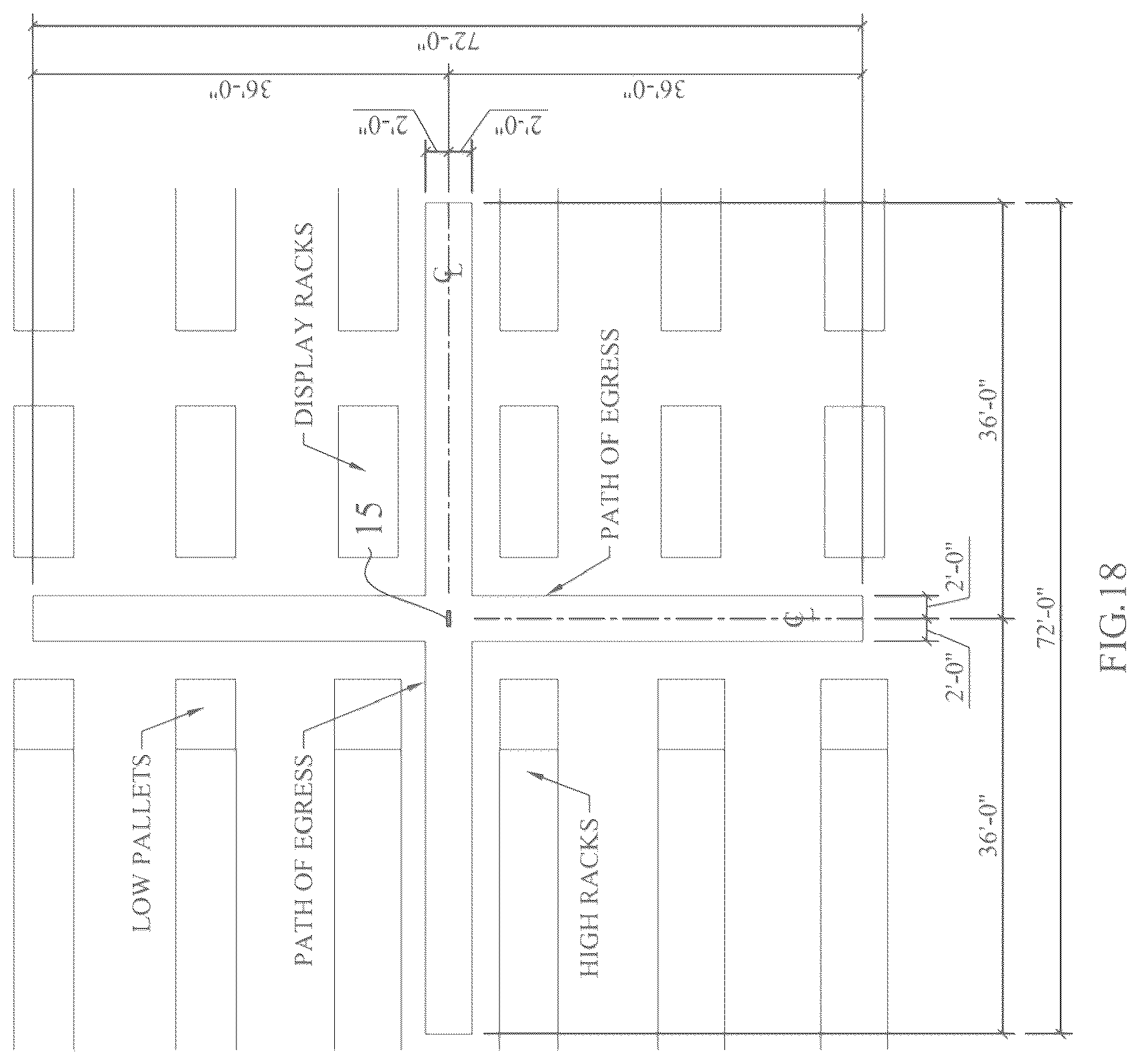 Patent US12480630 Figure 18 – Building egress lighting apparatus method and system with direction designator projection features