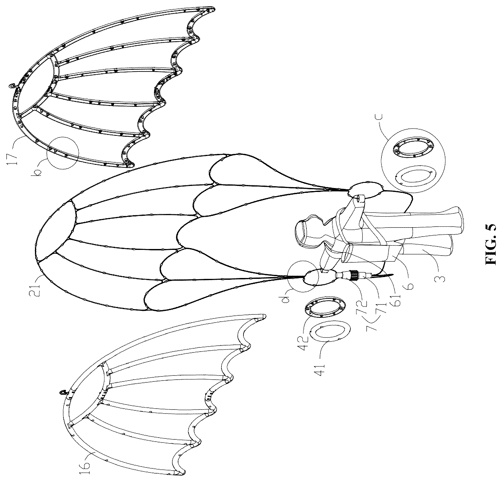 Patent US12480631 Figure 5 – Decorative lamp